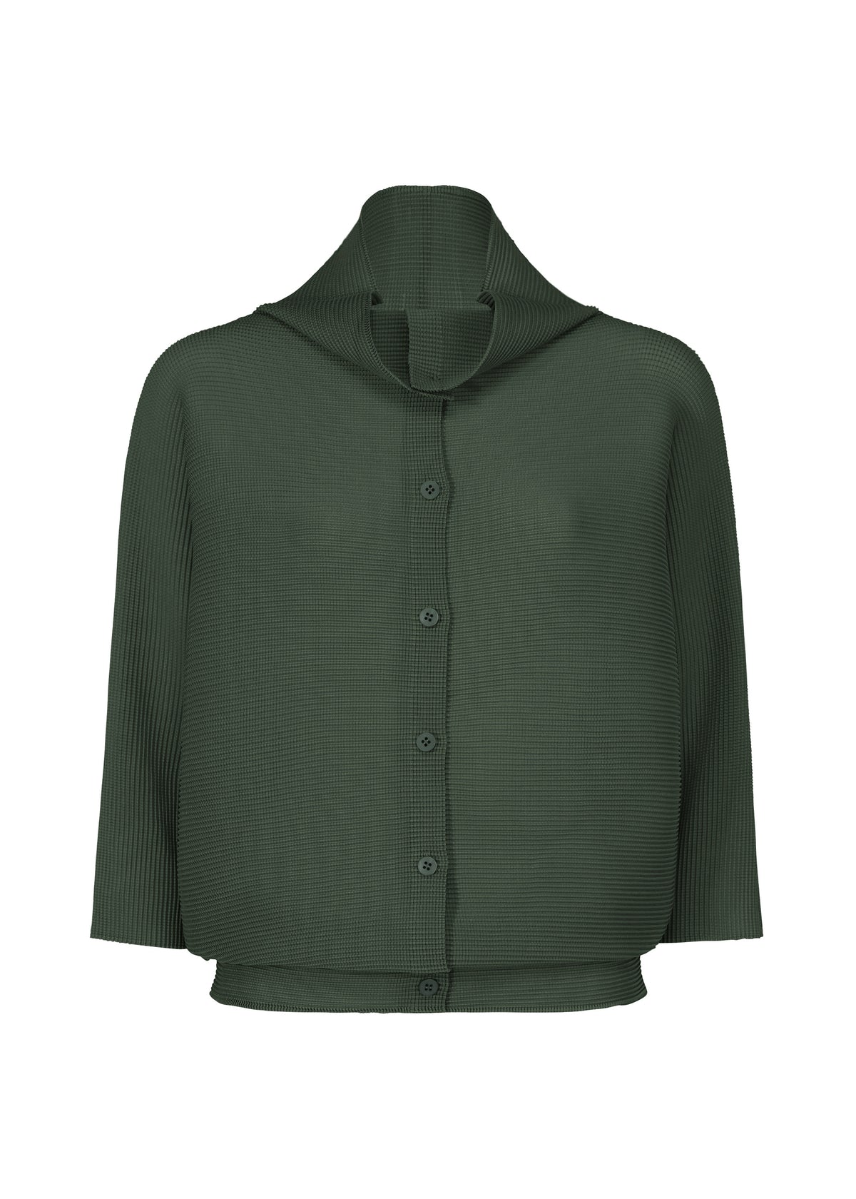 DOLMAN STRETCH PLEATS 2、ウィメンズ_トップス_カーディガン、カーキ