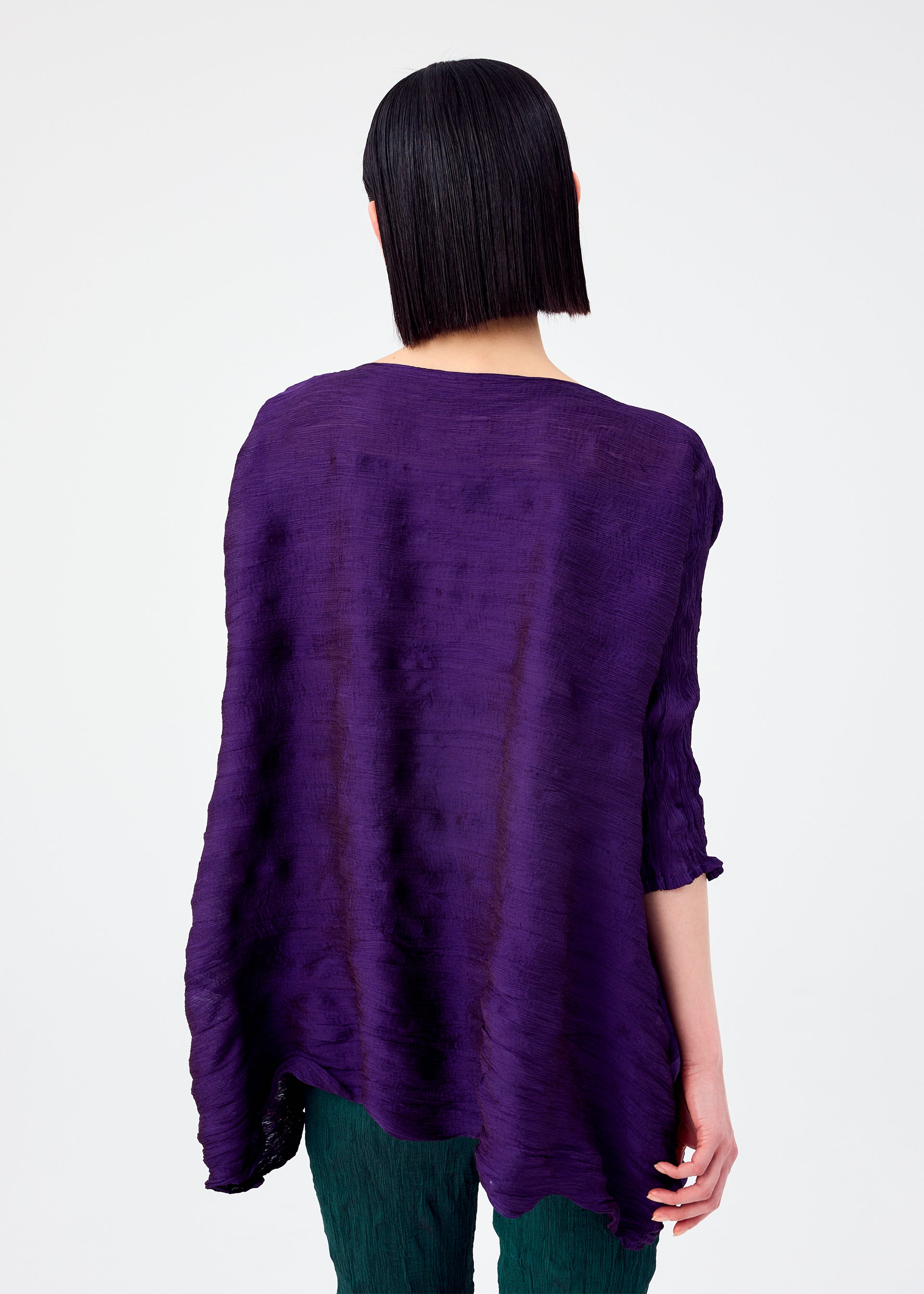 TWIST SEE-THROUGH CREPE、ウィメンズ_トップス_チュニック、着用画像2