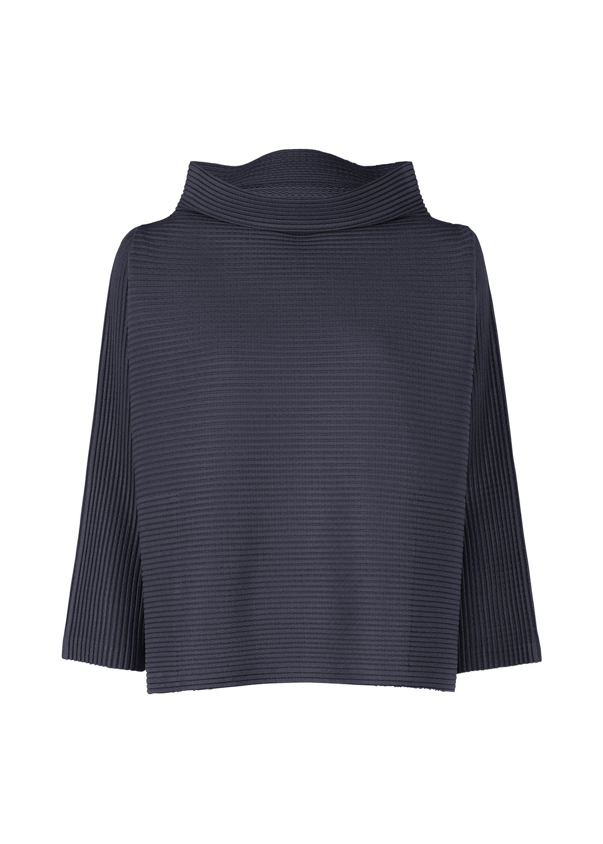 WARM PLEATS、ウィメンズ_トップス_トップ、ネイビー