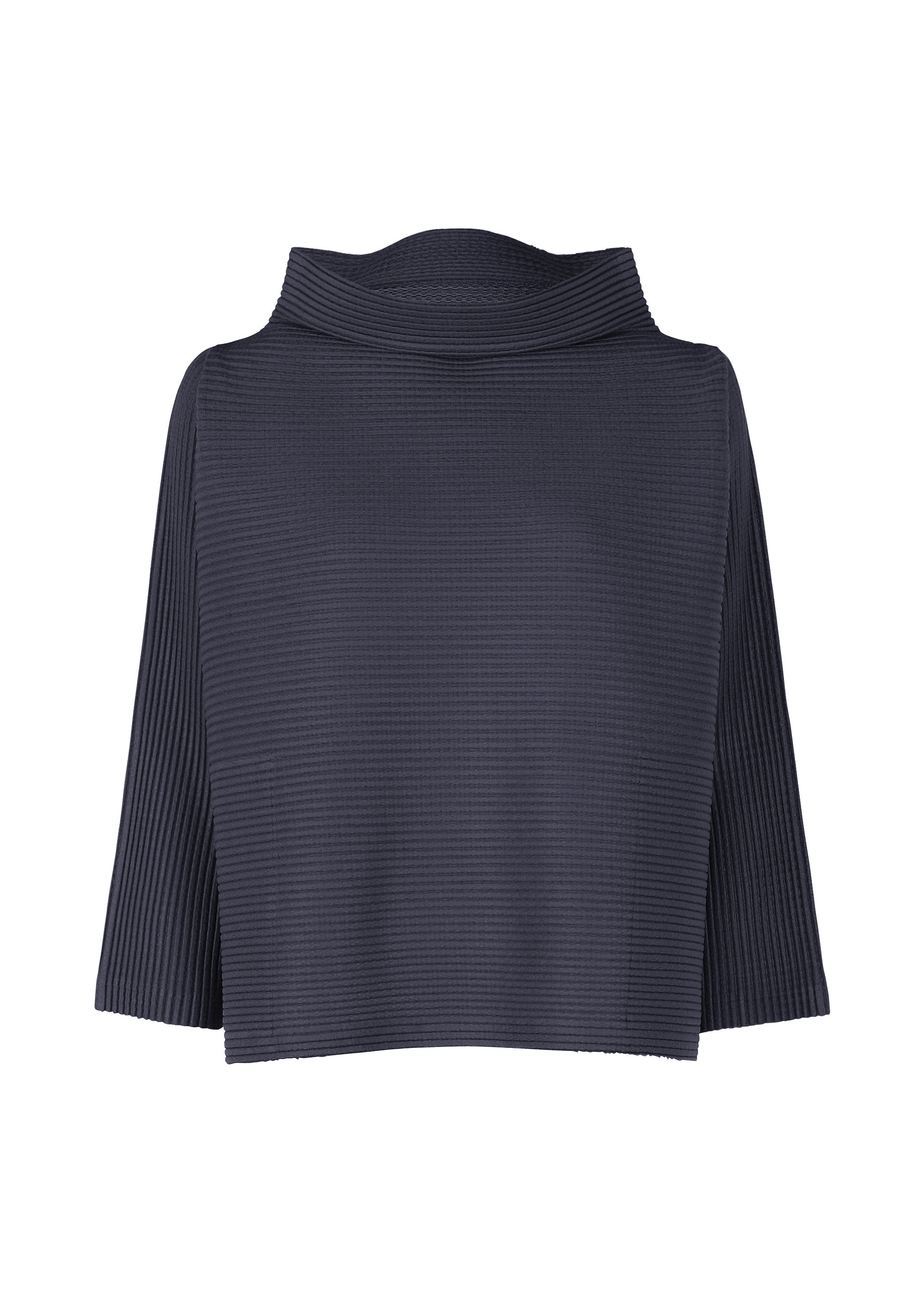 WARM PLEATS、ウィメンズ_トップス_トップ、ネイビー