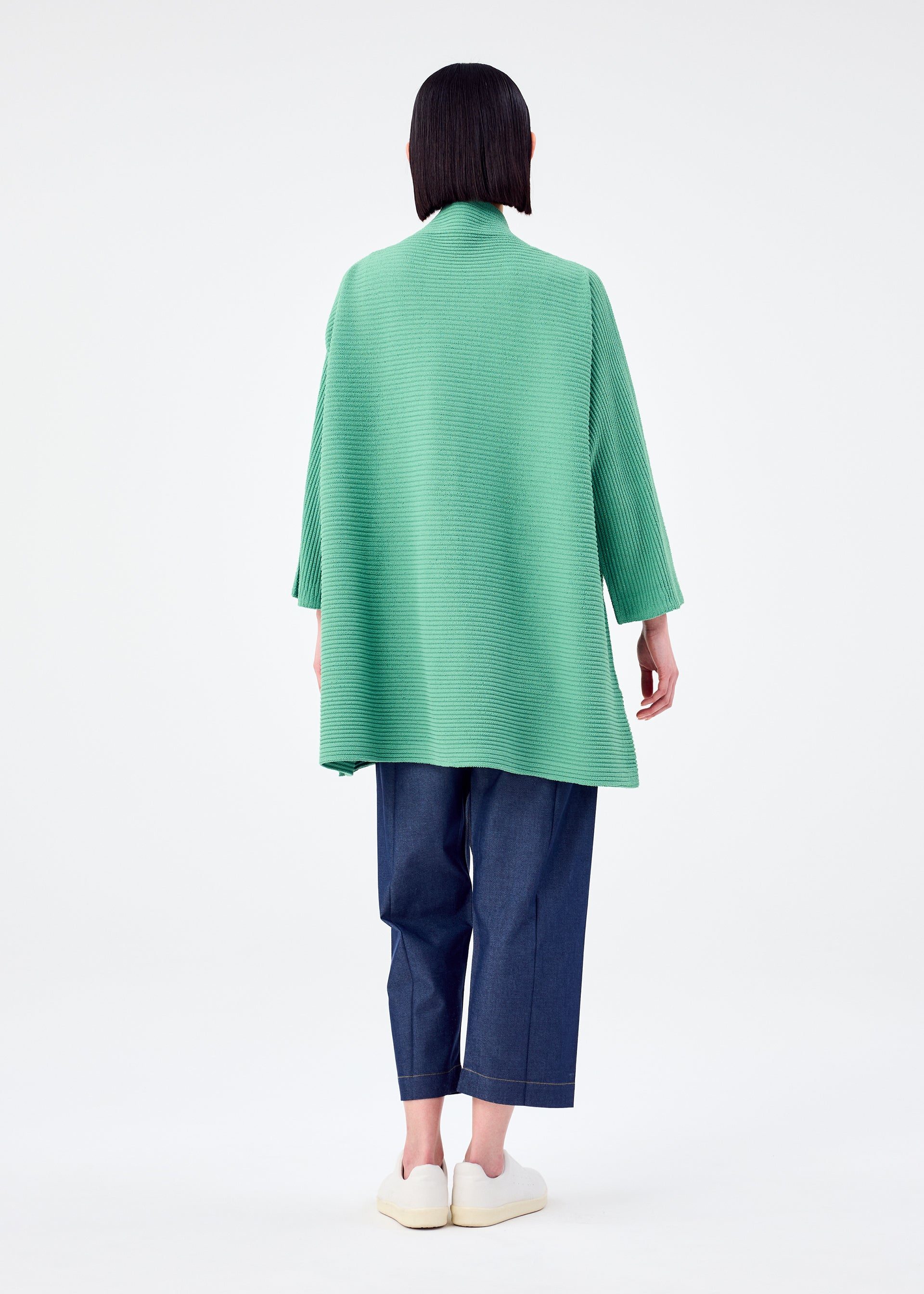 FUWA FUWA MESH PLEATS、ウィメンズ_トップス_カーディガン、着用画像2