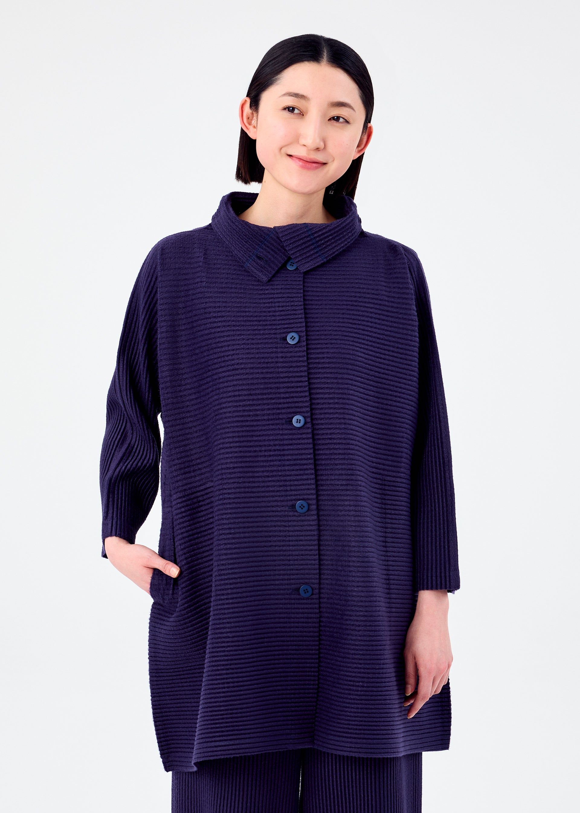 WARM PLEATS、ウィメンズ_トップス_カーディガン、着用画像4