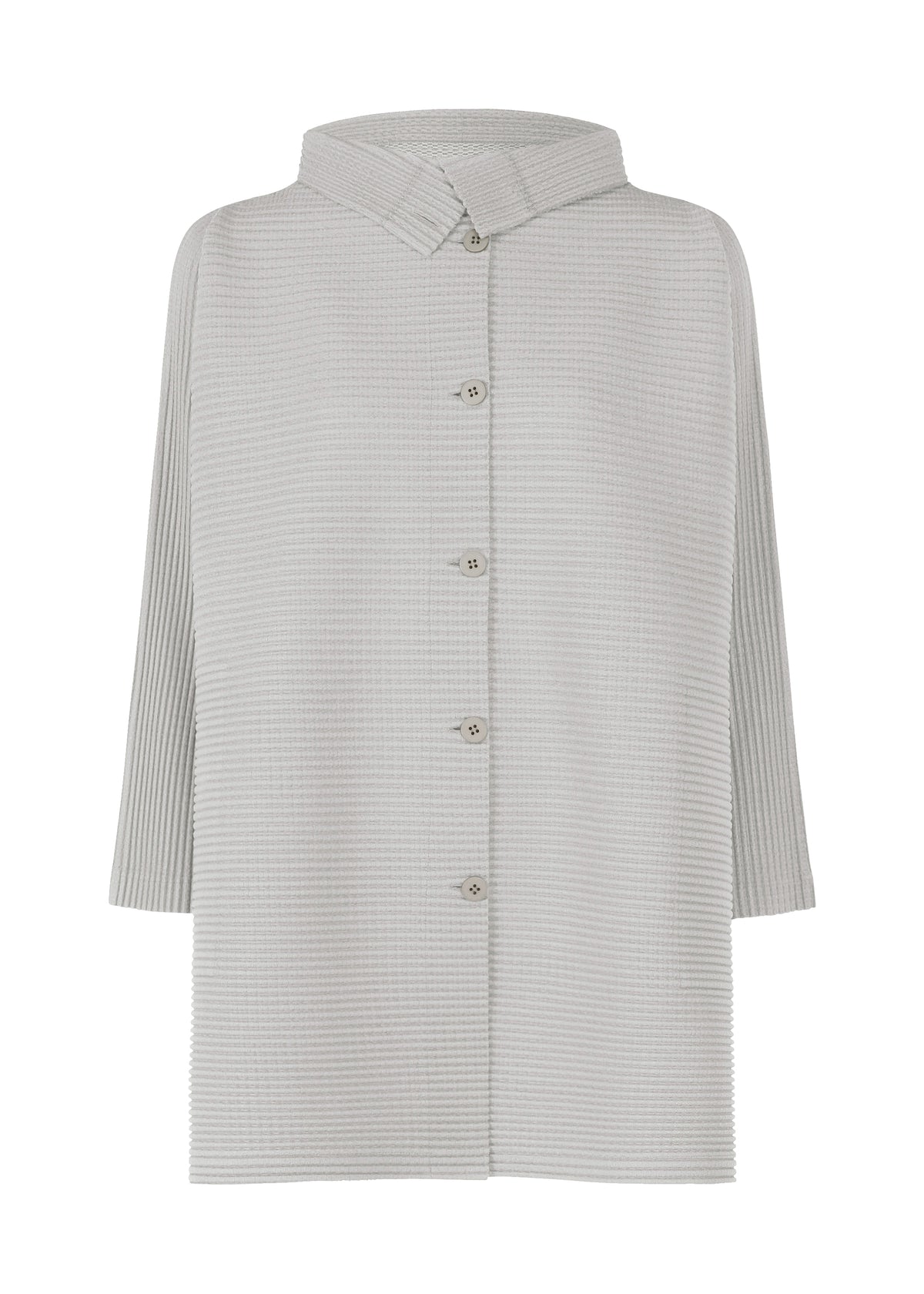 WARM PLEATS、ウィメンズ_トップス_カーディガン、グレー