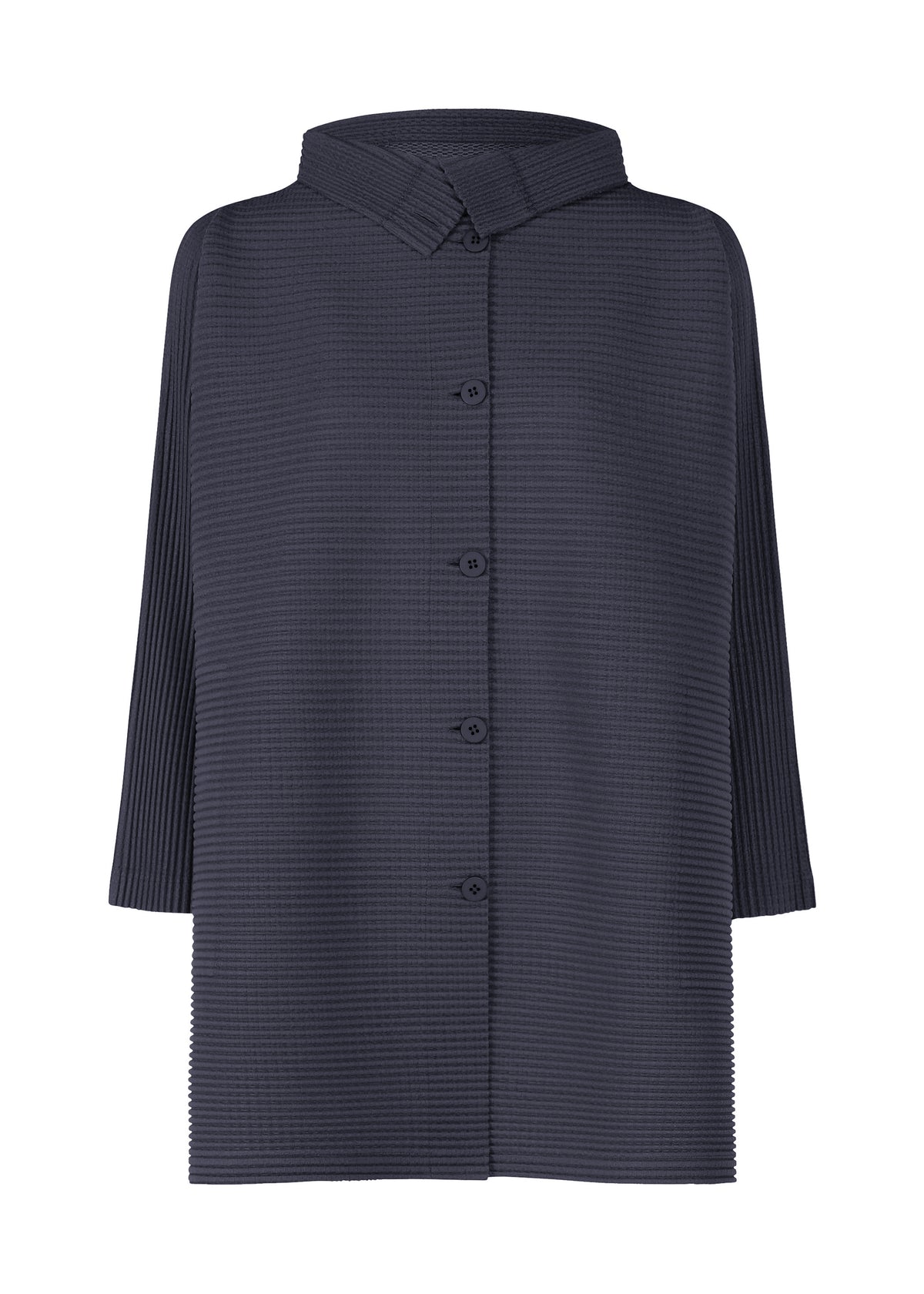 WARM PLEATS、ウィメンズ_トップス_カーディガン、ネイビー