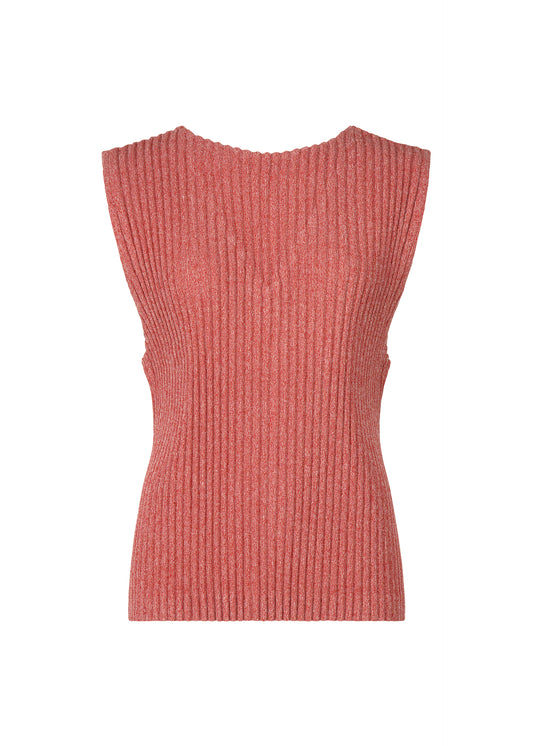 CORDUROY PLEATS、ウィメンズ_トップス_トップ、レッド