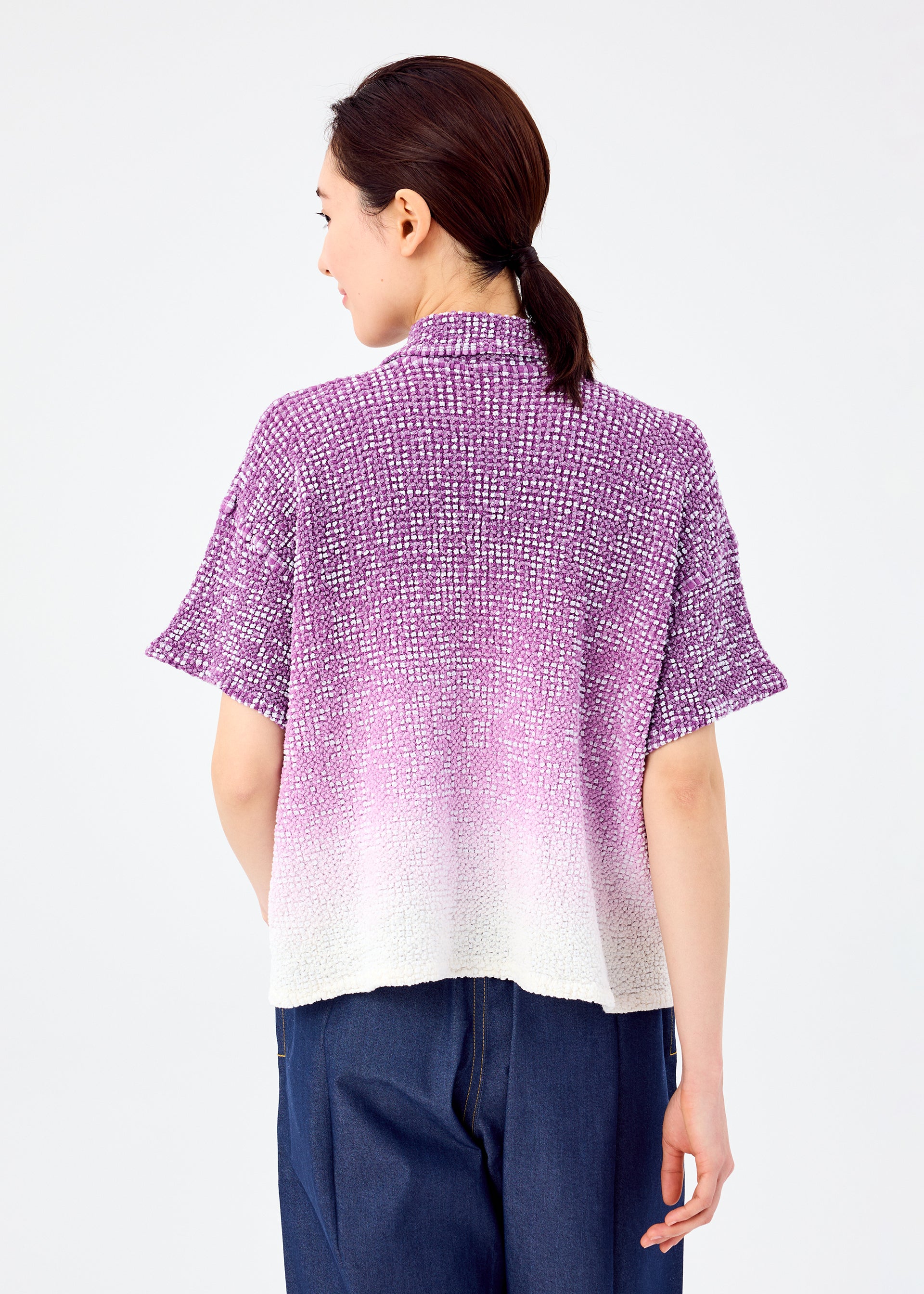 GRADATION GINGHAM CHECK CAULIFLOWER、ウィメンズ_トップス_トップ、着用画像2