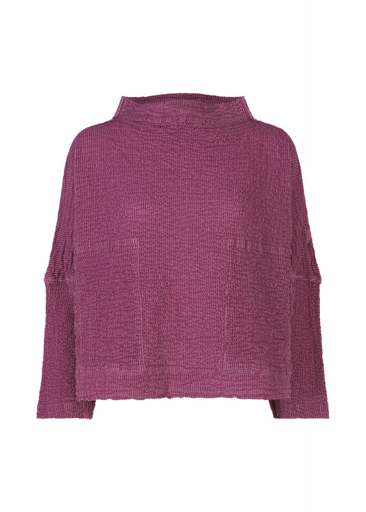 STRIPE FLOCKY CAULIFLOWER、ウィメンズ_トップス_トップ、パープル