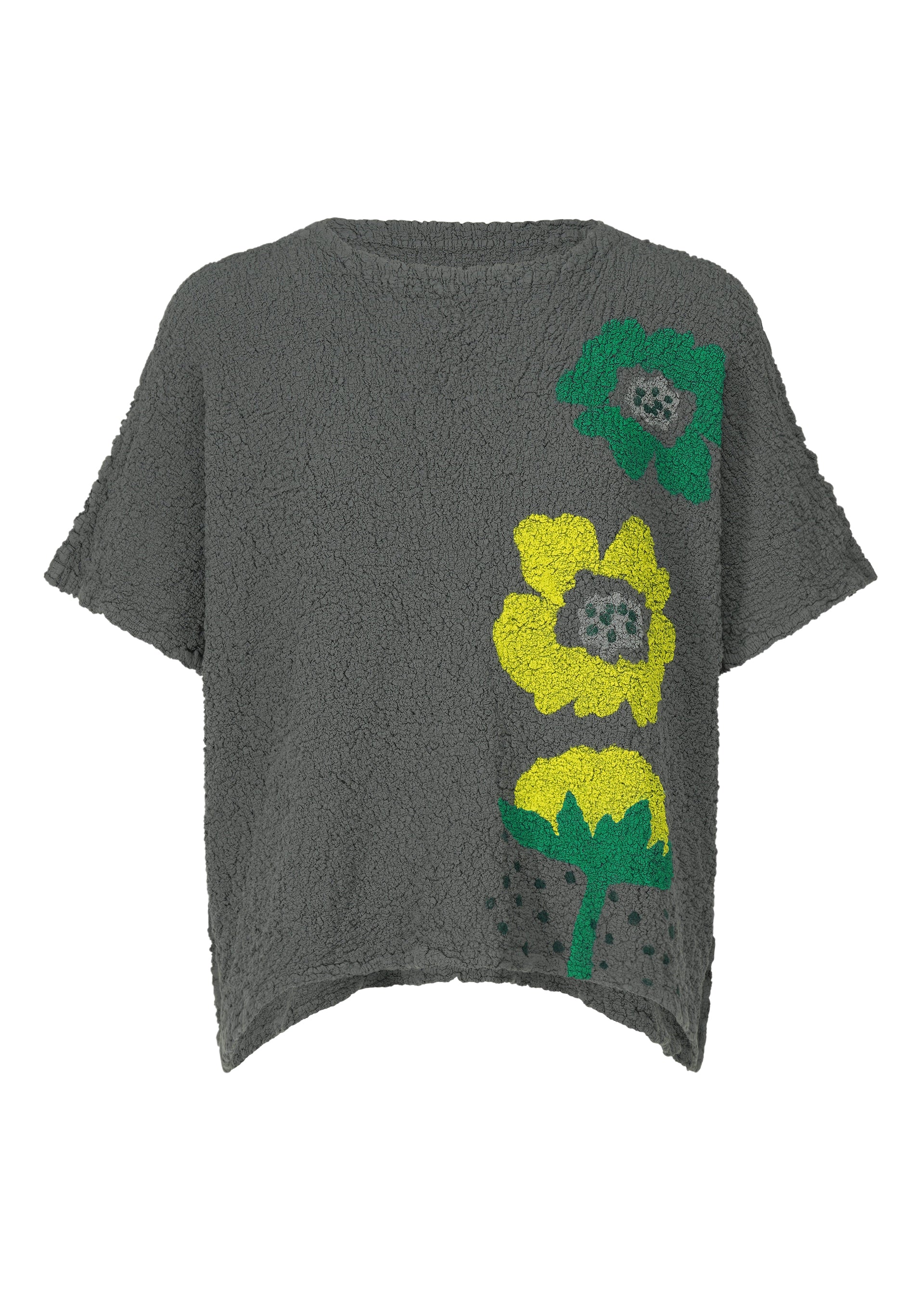 GROW PRINT CAULIFLOWER、ウィメンズ_トップス_トップ、グレー
