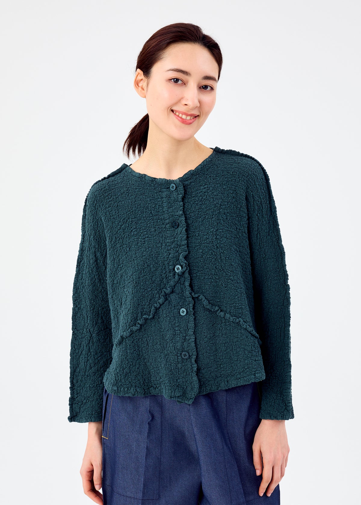 LINE CAULIFLOWER、ウィメンズ_トップス_カーディガン、着用画像1