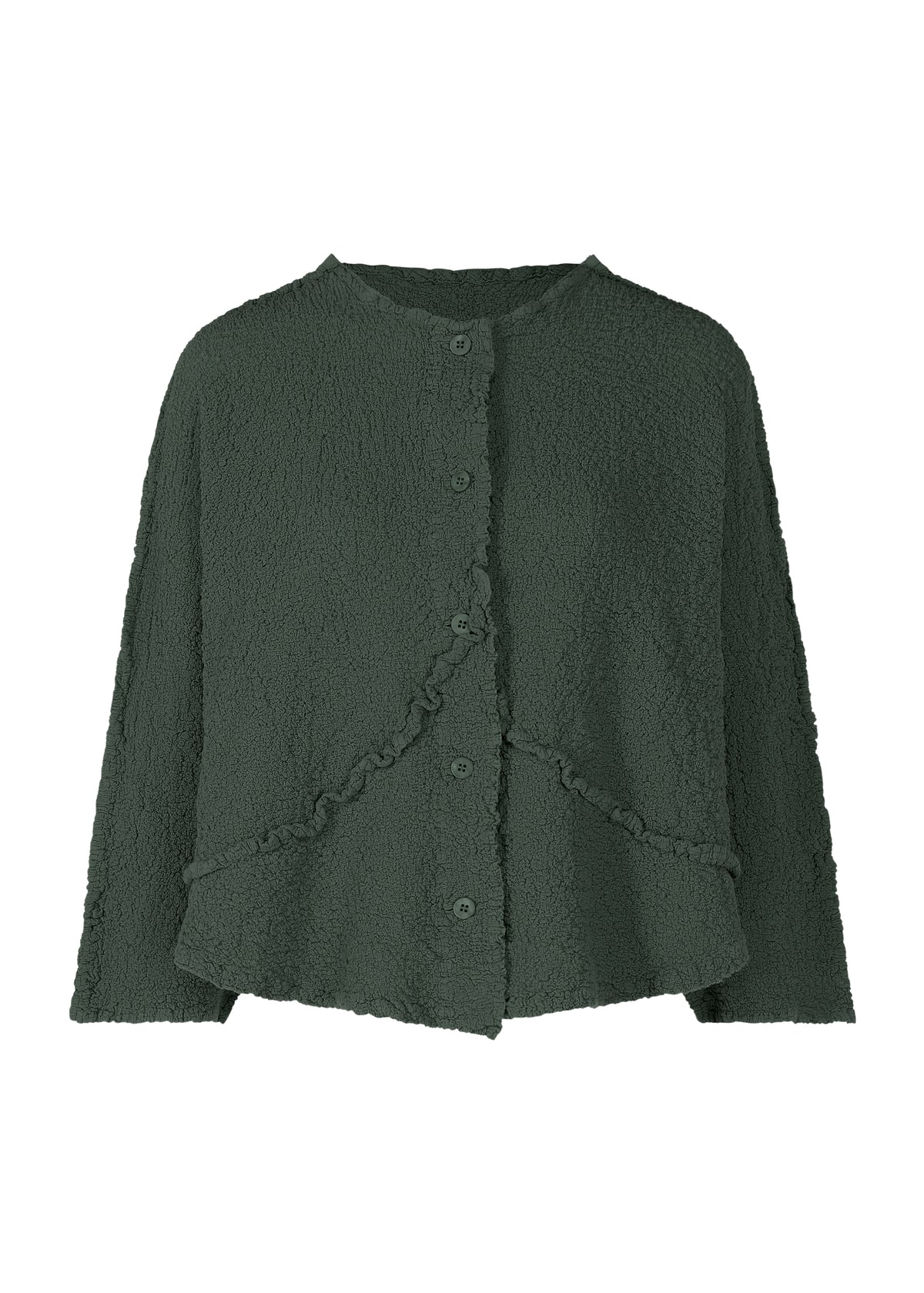 LINE CAULIFLOWER、ウィメンズ_トップス_カーディガン、カーキ