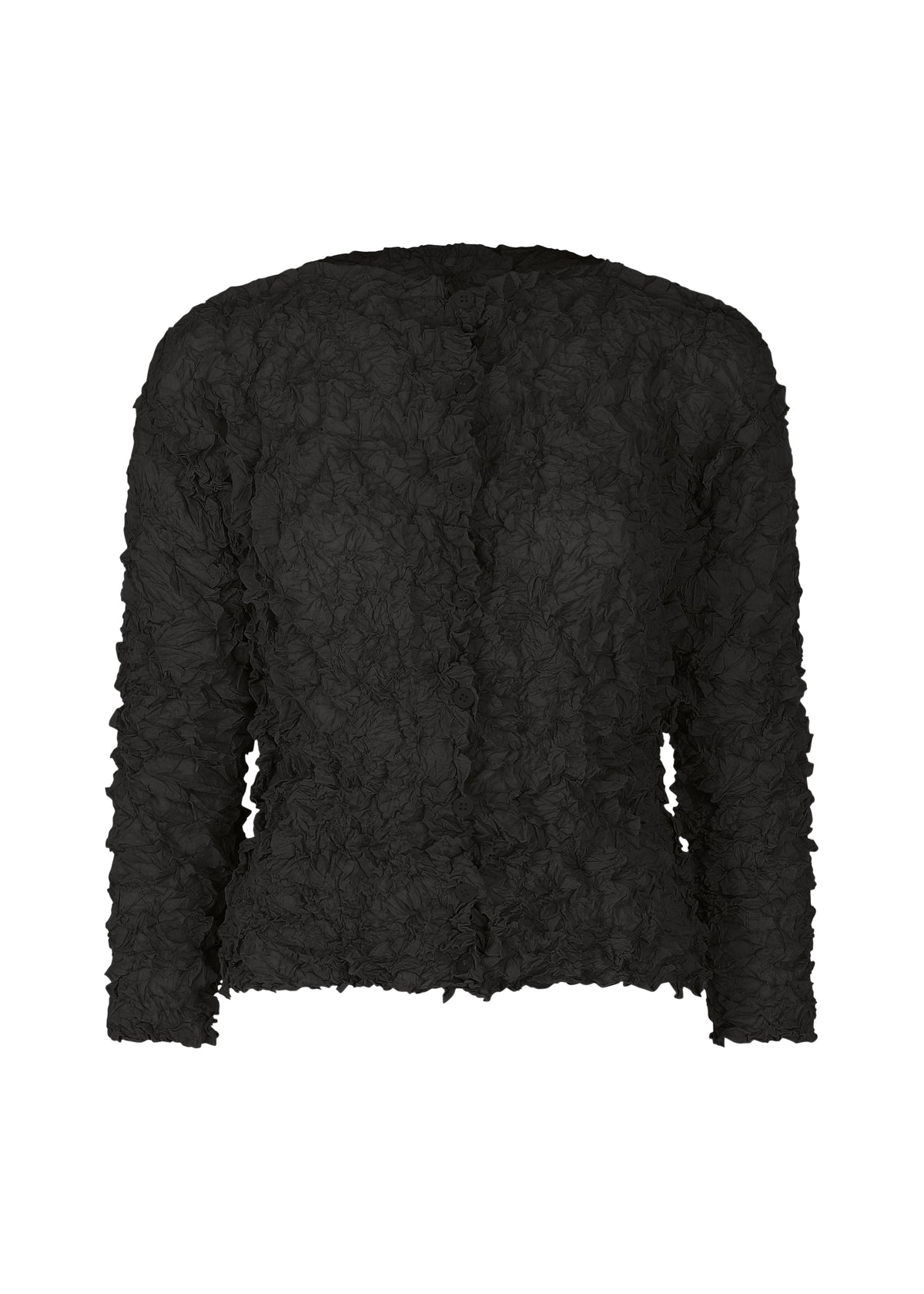 MERINGUE TOP、ウィメンズ_トップス_カーディガン、ブラック