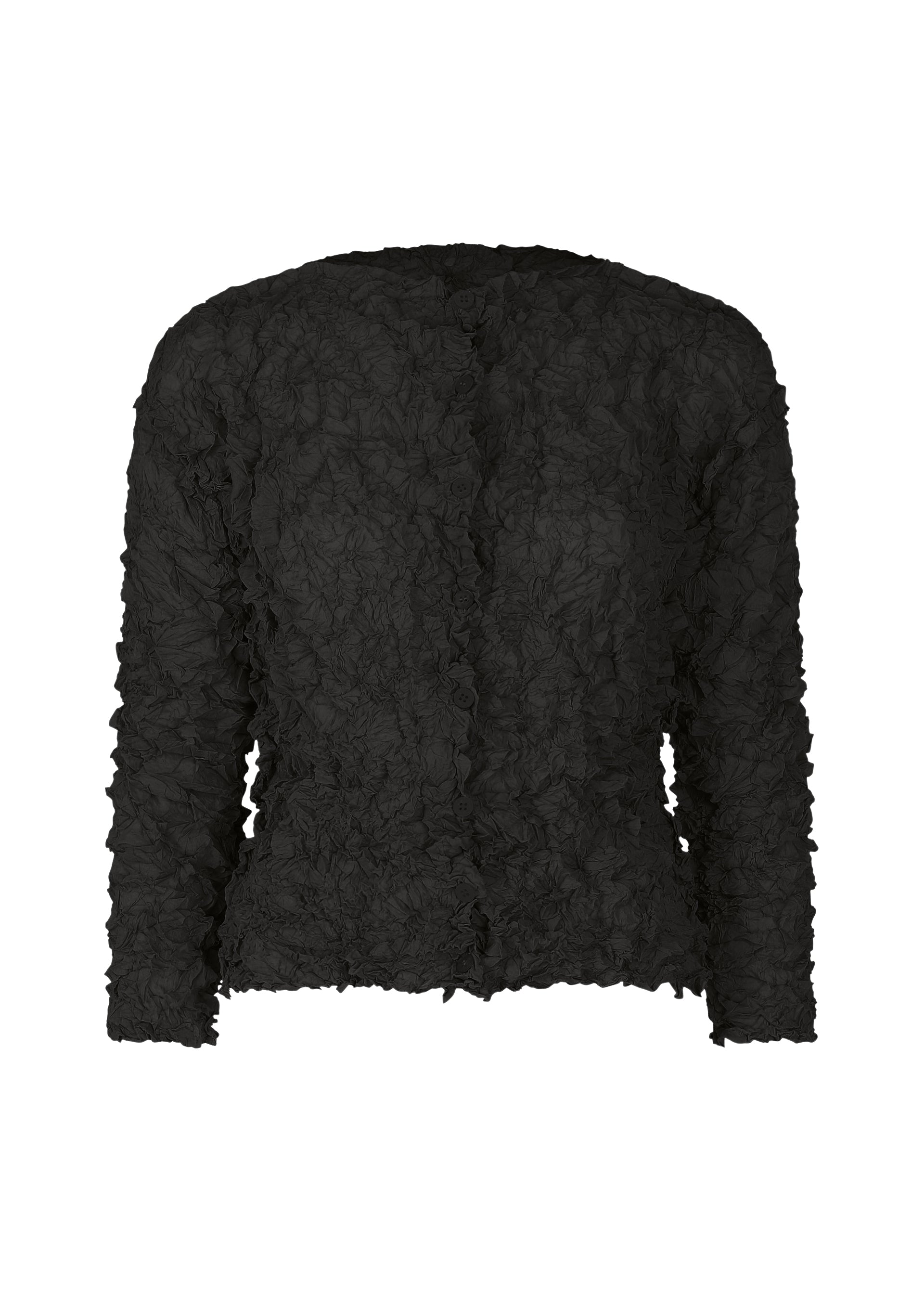 MERINGUE TOP、ウィメンズ_トップス_カーディガン、ブラック