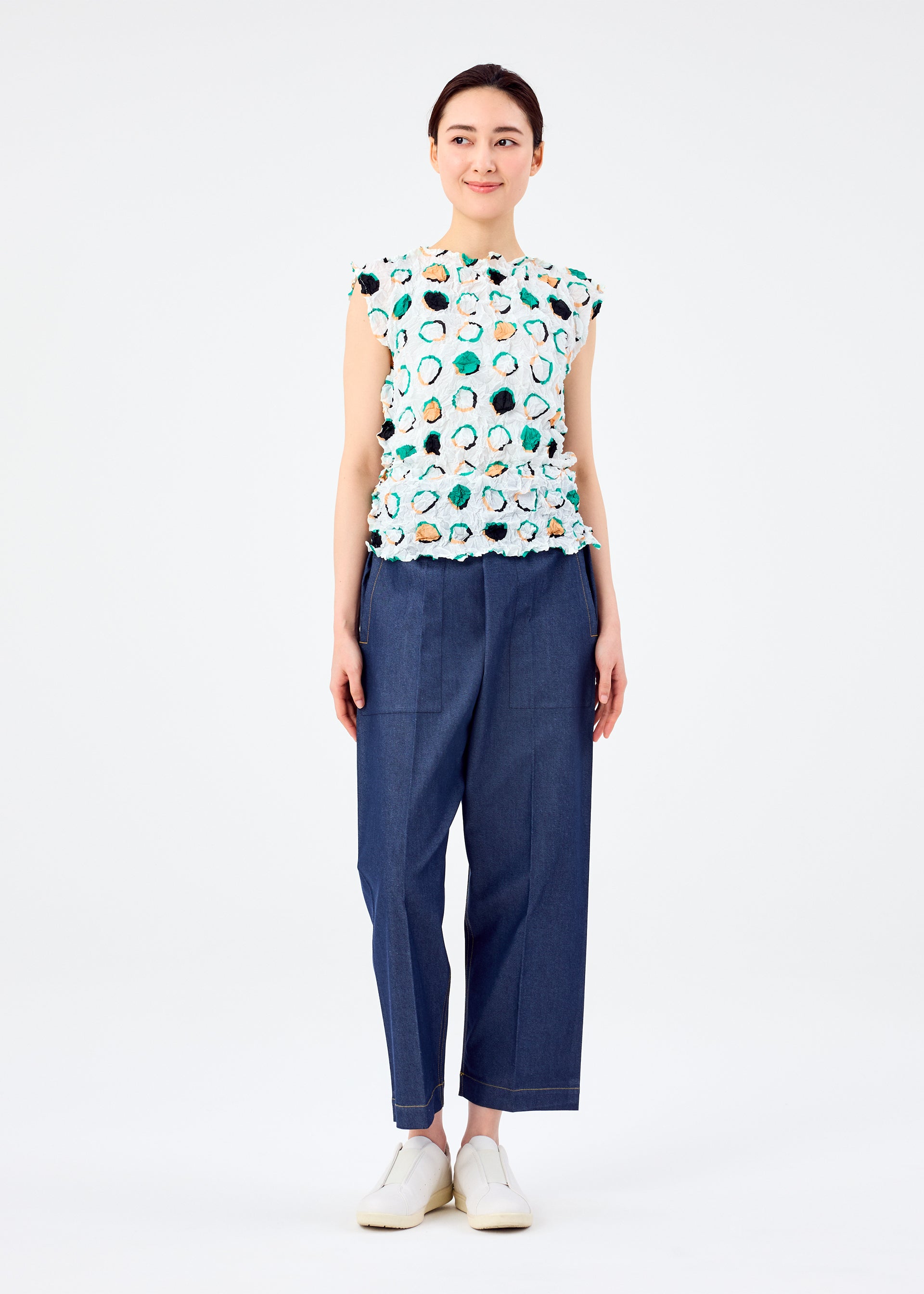 TIME CIRCLE MERINGUE TOP、ウィメンズ_トップス_トップ、着用画像3