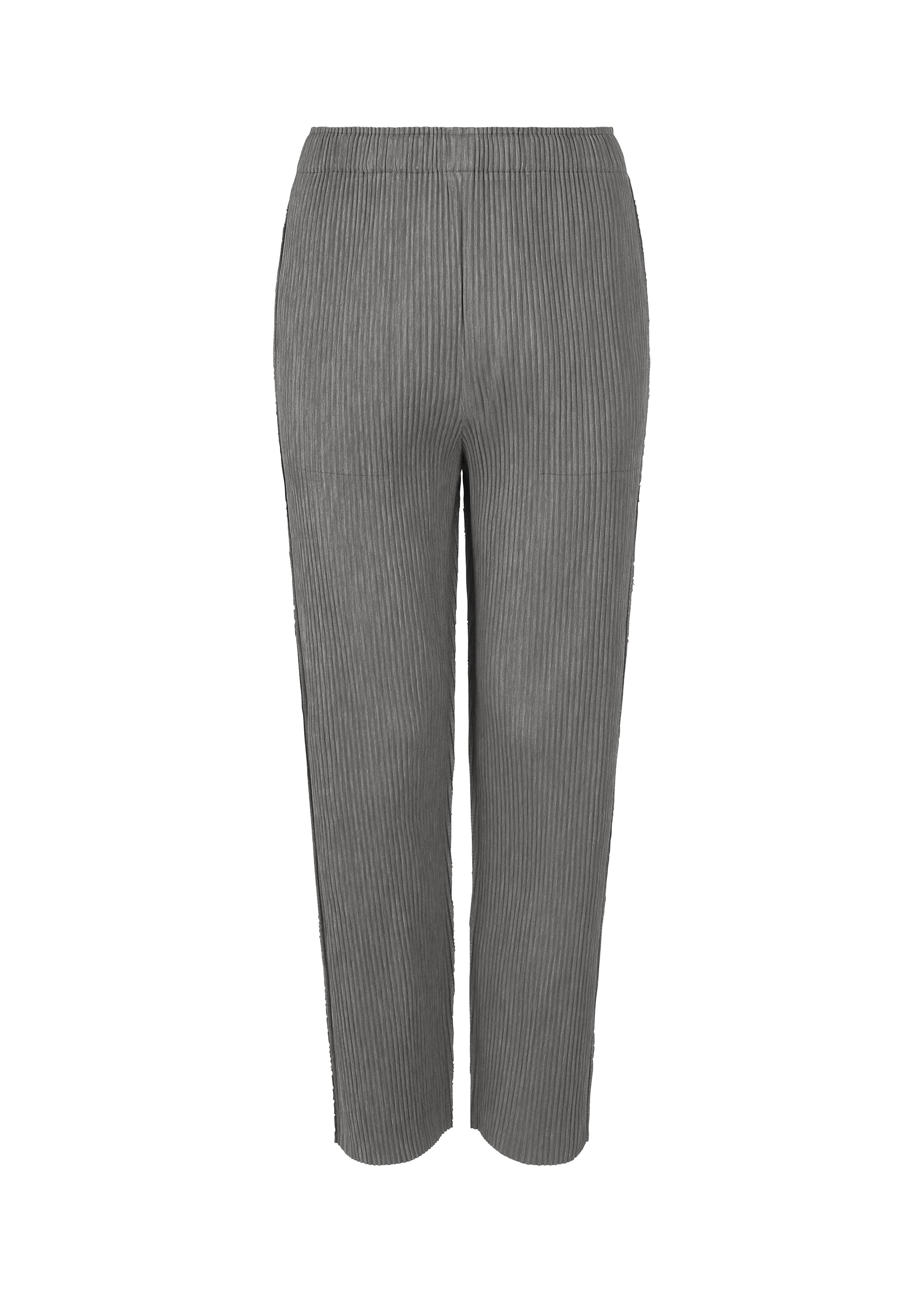 MIX FINE KNIT PLEATS BOTTOM、ウィメンズ_パンツ、グレー