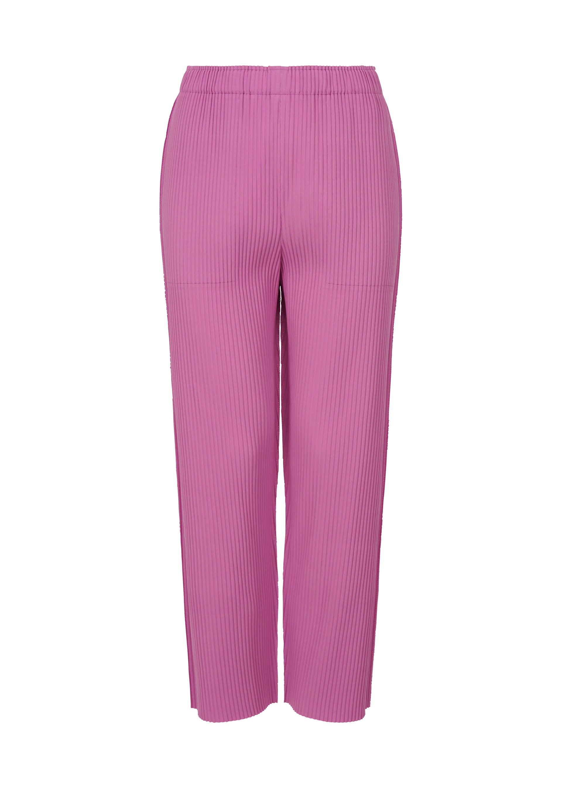 FINE KNIT PLEATS COLOR 1、ウィメンズ_パンツ、ピンク