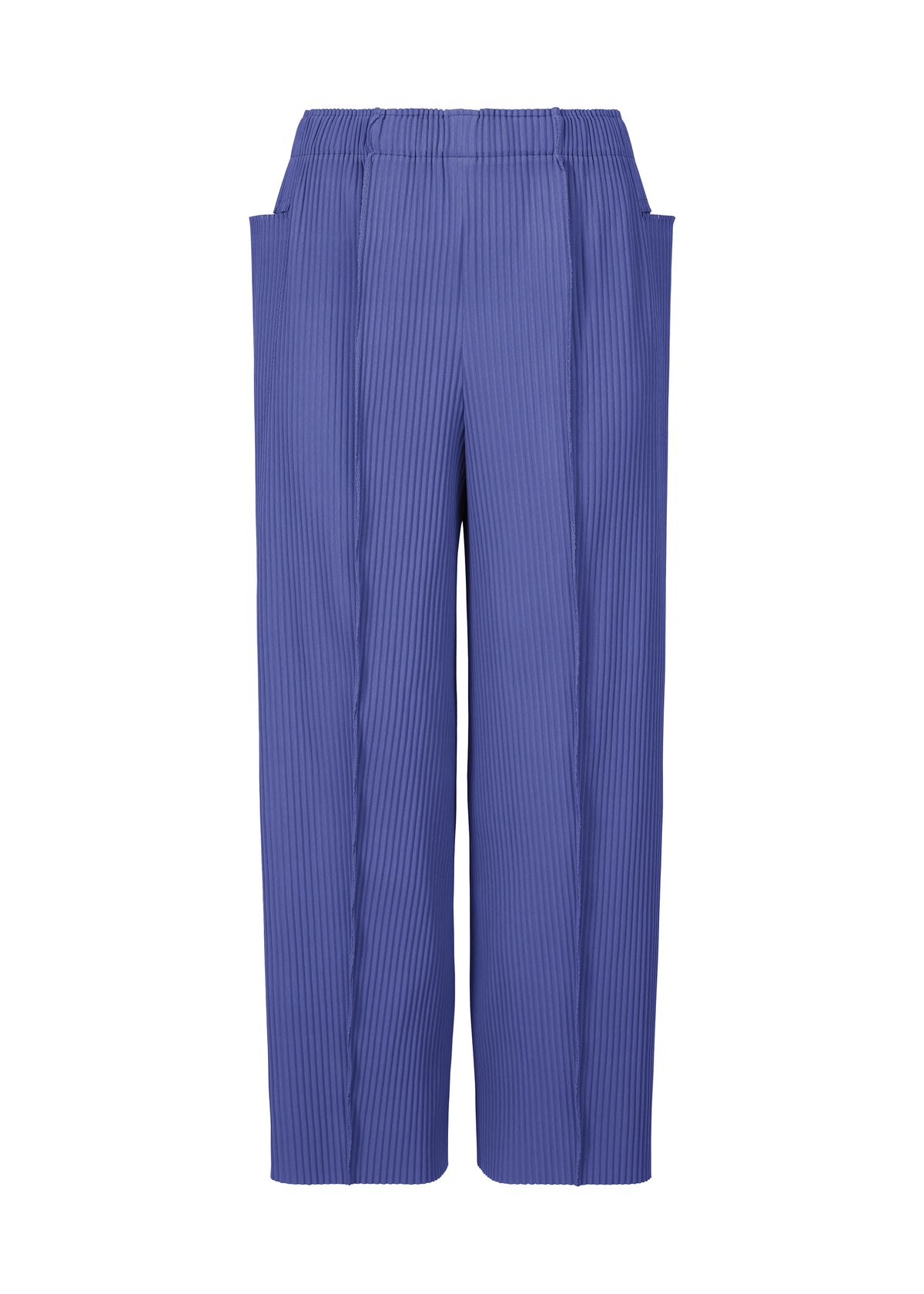 FINE KNIT PLEATS COLOR 1、ウィメンズ_パンツ、ブルー