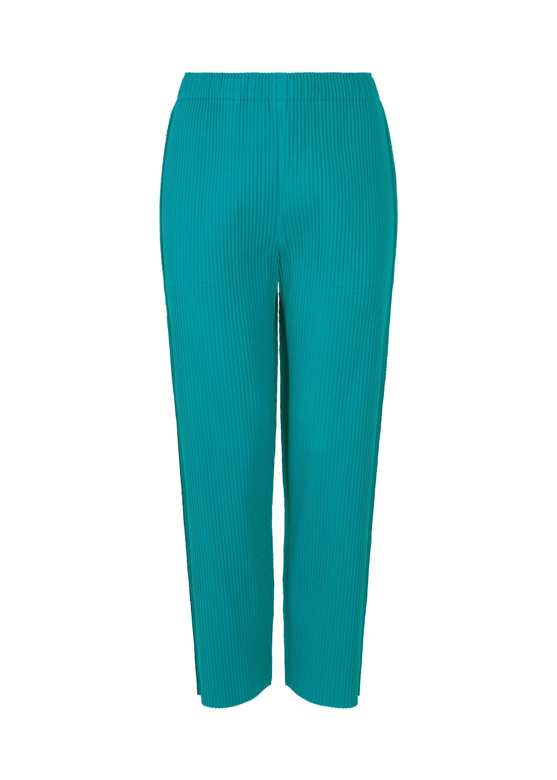 FINE KNIT PLEATS BOTTOM 1、ウィメンズ_パンツ、ブルー