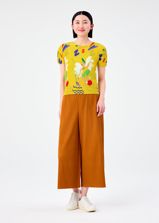 FINE KNIT PLEATS COLOR 2、ウィメンズ_パンツ、着用画像1