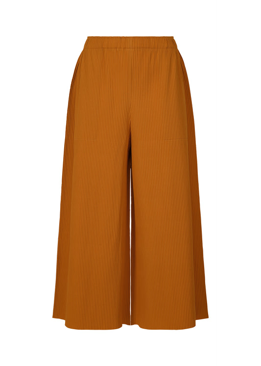 FINE KNIT PLEATS COLOR 2、ウィメンズ_パンツ、オレンジ
