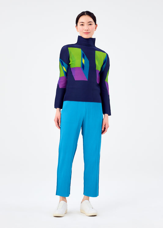 FINE KNIT PLEATS BOTTOM 3、ウィメンズ_パンツ、着用画像1