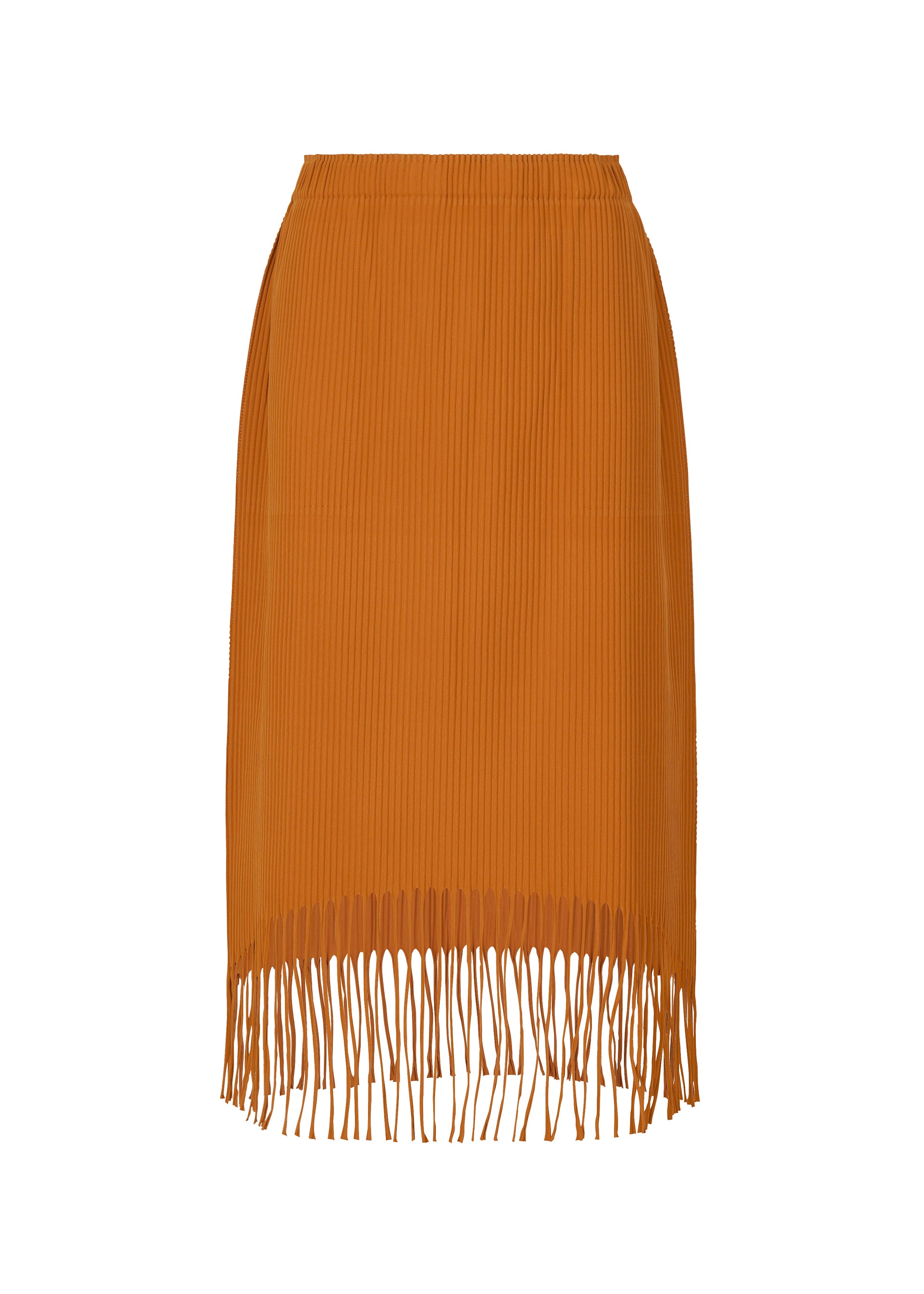 FRINGE PLEATS、ウィメンズ_スカート、オレンジ