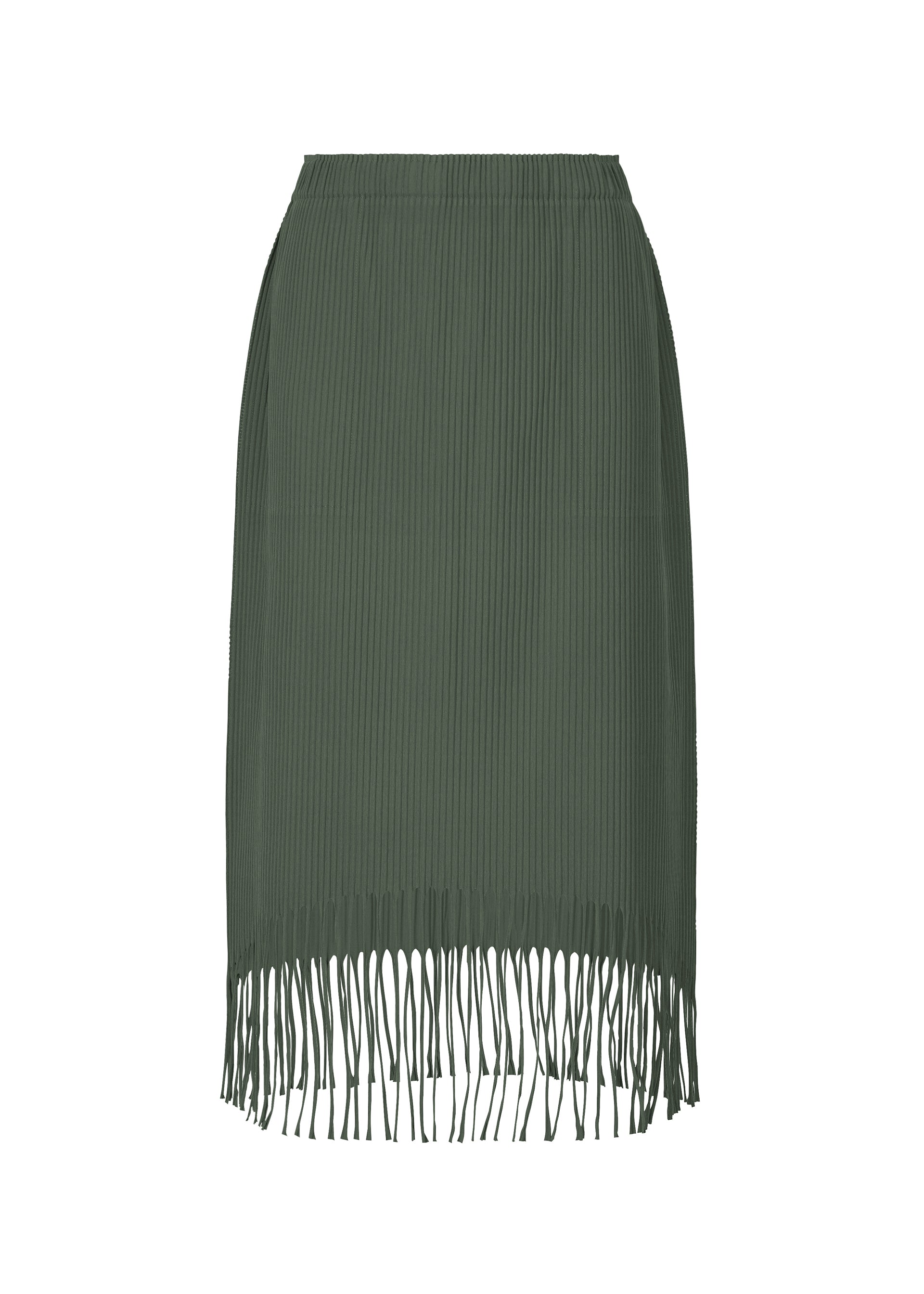 FRINGE PLEATS、ウィメンズ_スカート、カーキ