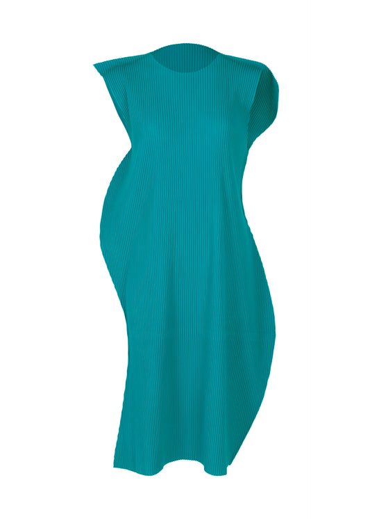 CURVE PLEATS、ウィメンズ_ワンピース、ブルー