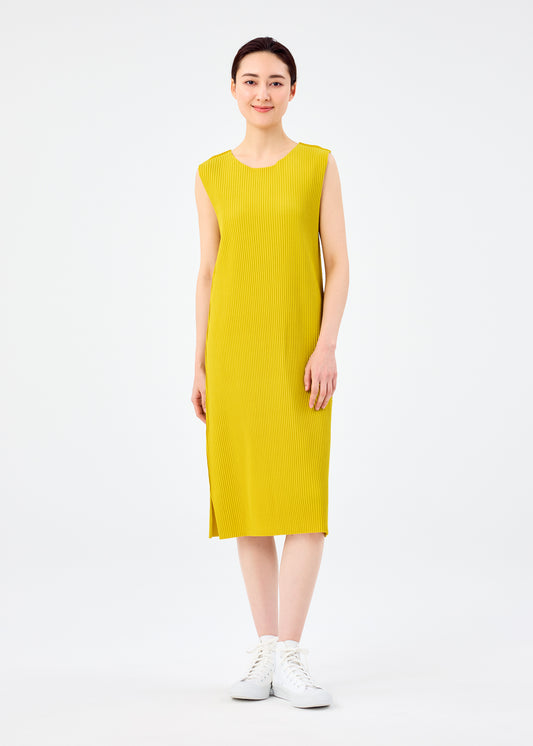 FINE KNIT PLEATS COLOR 2、ウィメンズ_ワンピース、着用画像1