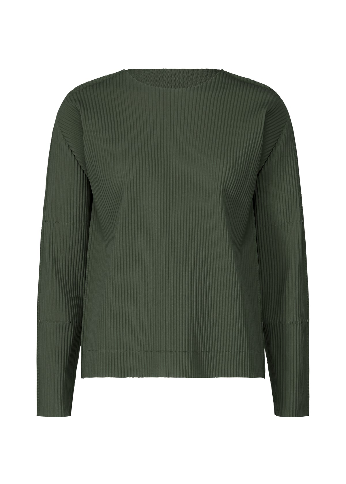 FINE KNIT PLEATS COLOR 2、ウィメンズ_トップス_トップ、カーキ