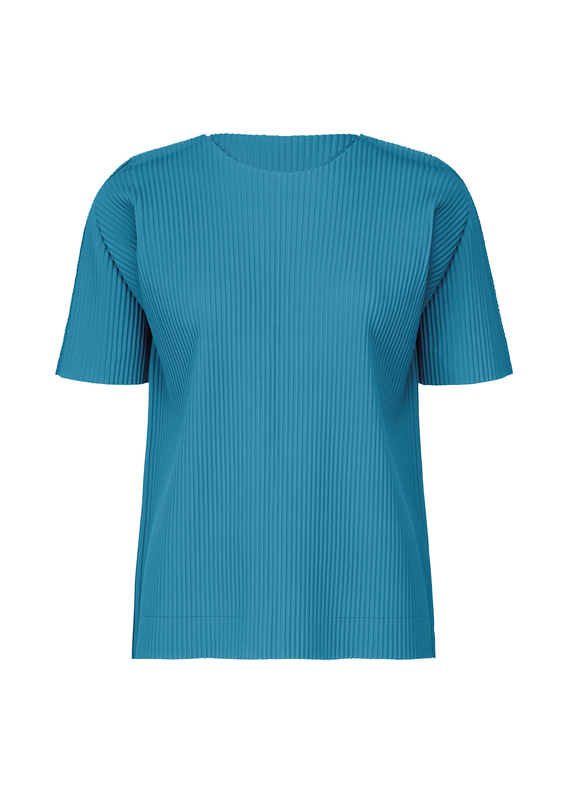 FINE KNIT PLEATS COLOR 1、ウィメンズ_トップス_トップ、ブルー