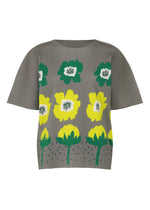 GROW FINE KNIT PLEATS T