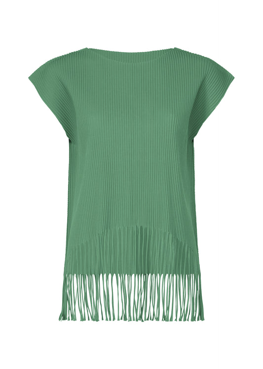FRINGE PLEATS、ウィメンズ_トップス_トップ、グリーン