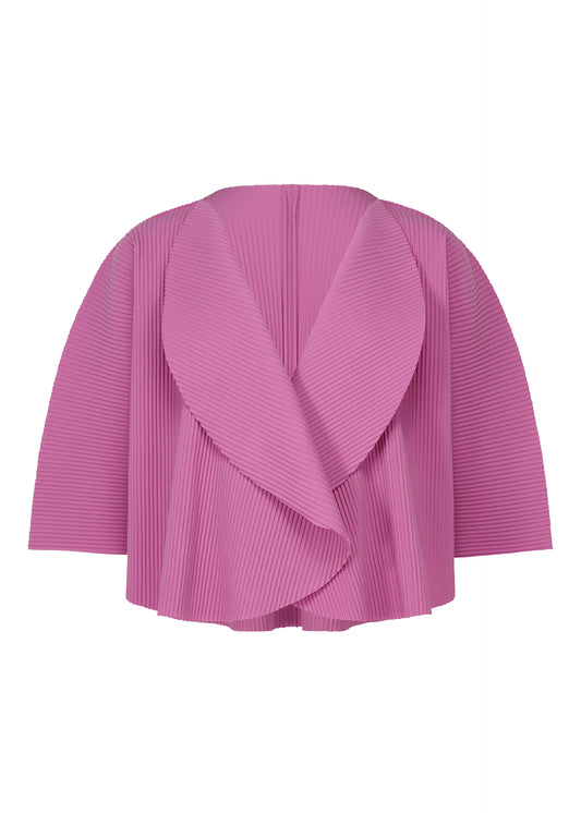 CIRCLE PLEATS、ウィメンズ_トップス_カーディガン、ピンク