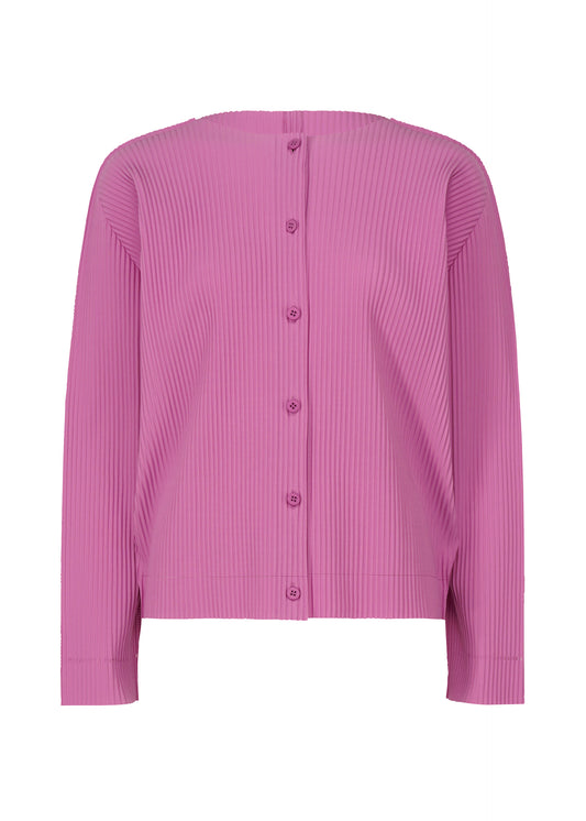 FINE KNIT PLEATS COLOR 1、ウィメンズ_トップス_カーディガン、ピンク