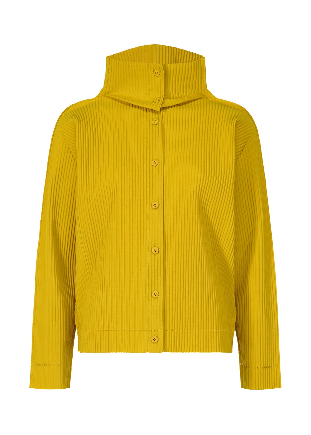 FINE KNIT PLEATS COLOR 2、ウィメンズ_トップス_カーディガン、イエロー