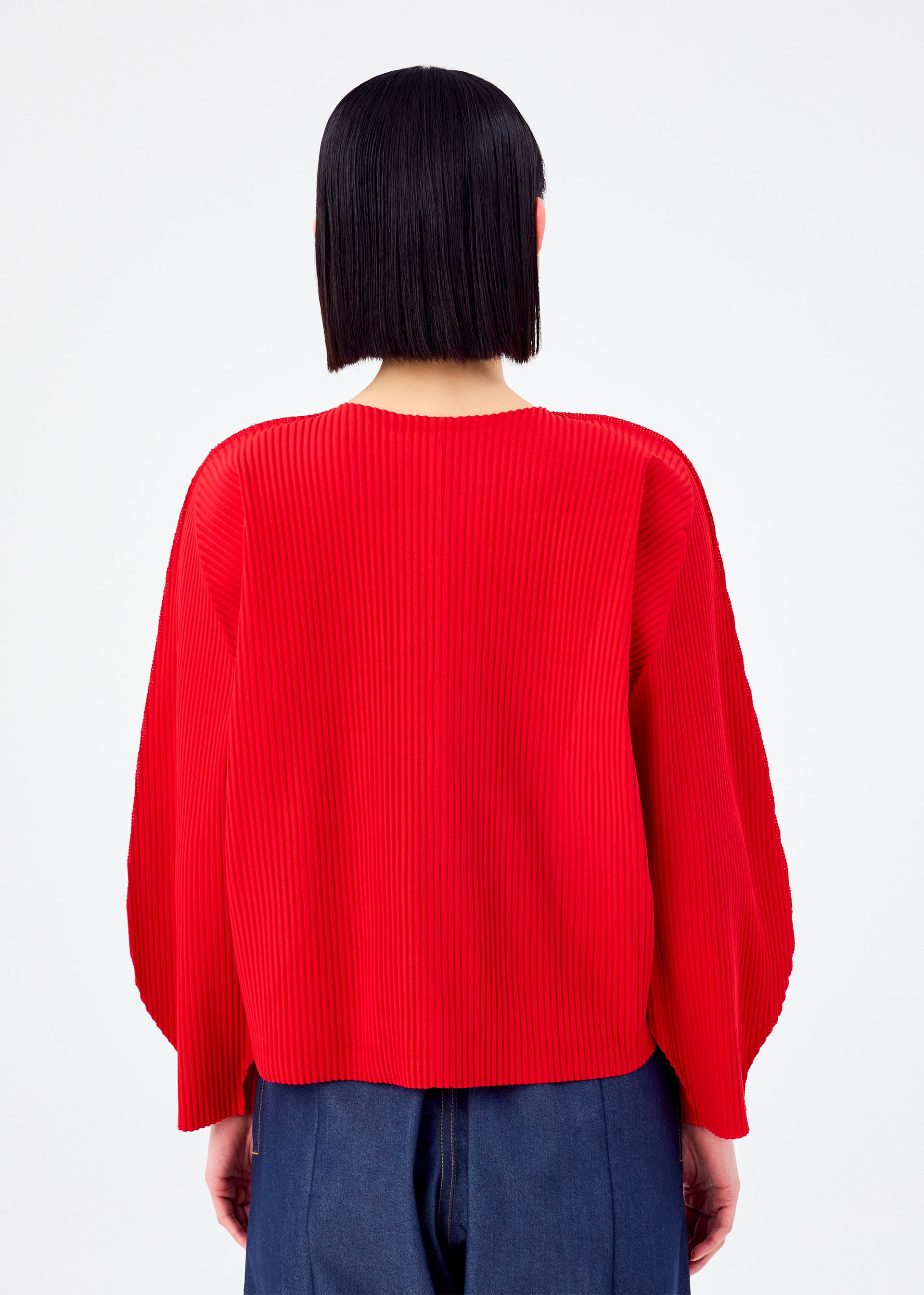 ROUND PLEATS、ウィメンズ_トップス_カーディガン、着用画像2