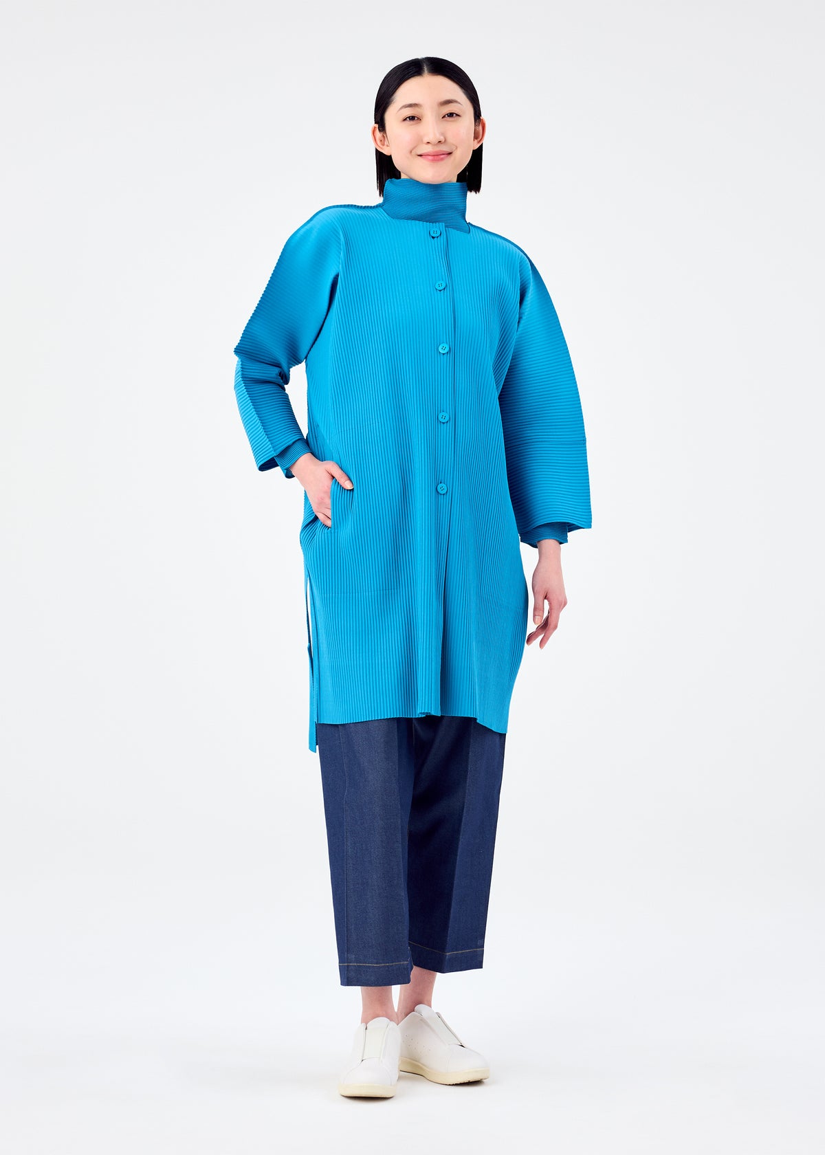 BELT PLEATS、ウィメンズ_トップス_カーディガン、着用画像3