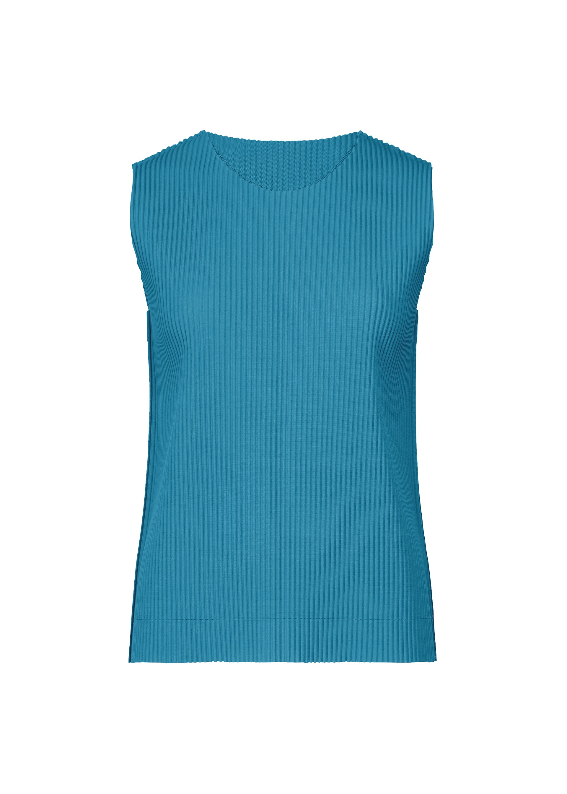FINE KNIT PLEATS COLOR 1、ウィメンズ_トップス_トップ、ブルー