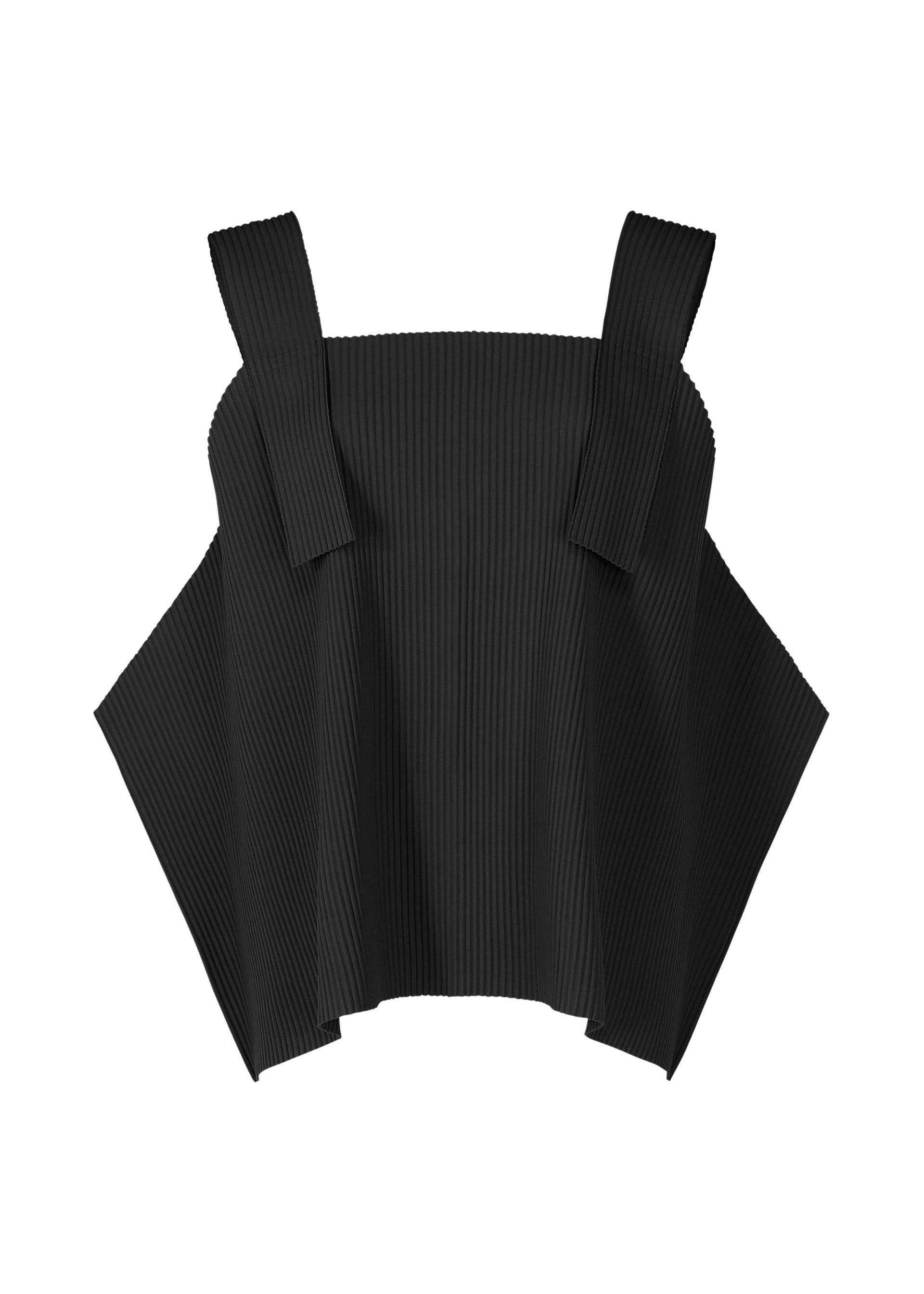 BELT PLEATS、ウィメンズ_トップス_トップ、ブラック