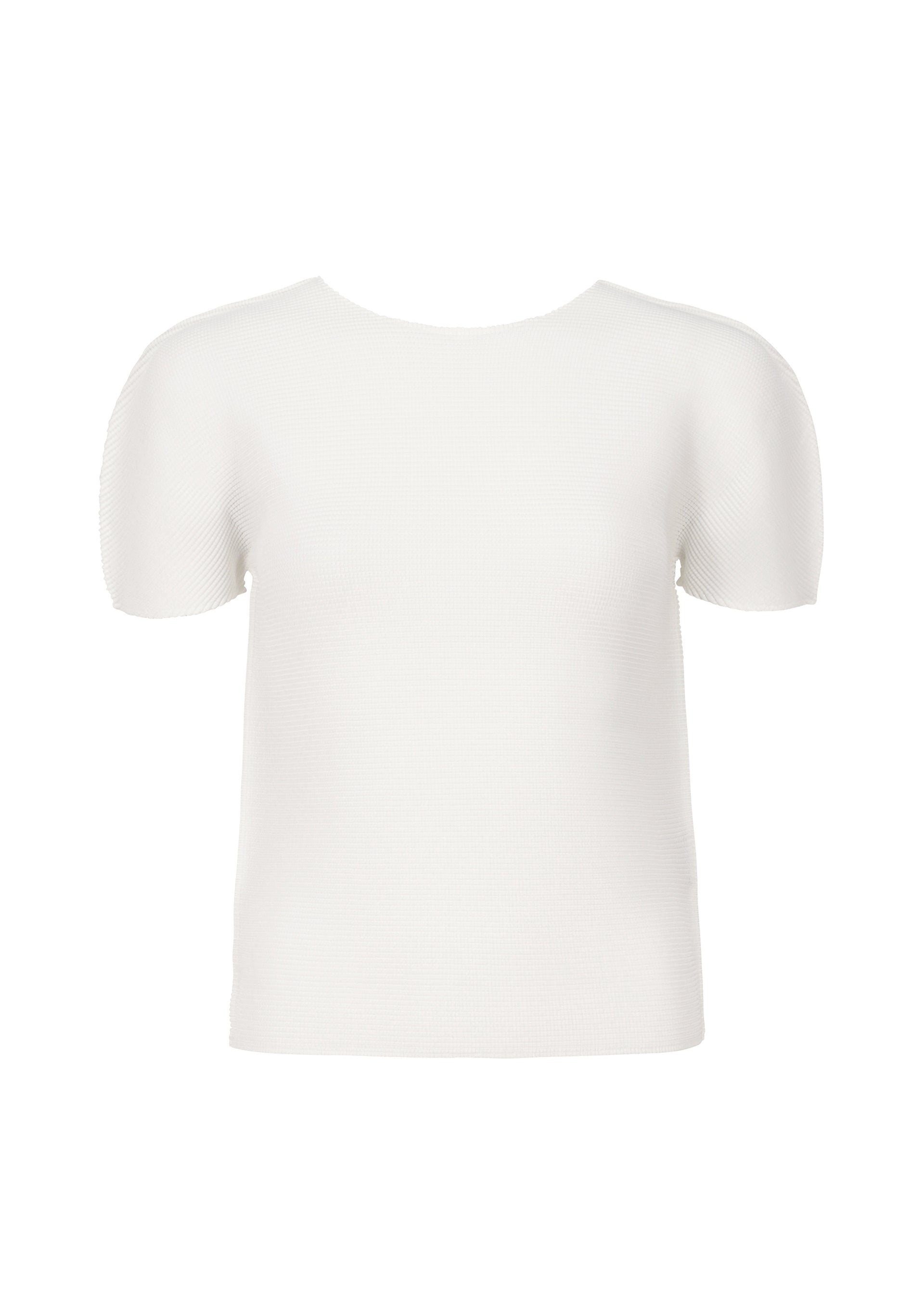 ISSEY MIYAKE ストレッチプリーツ 半袖Tシャツ ホワイト STRETCH PLEATS – isseymiyake.com