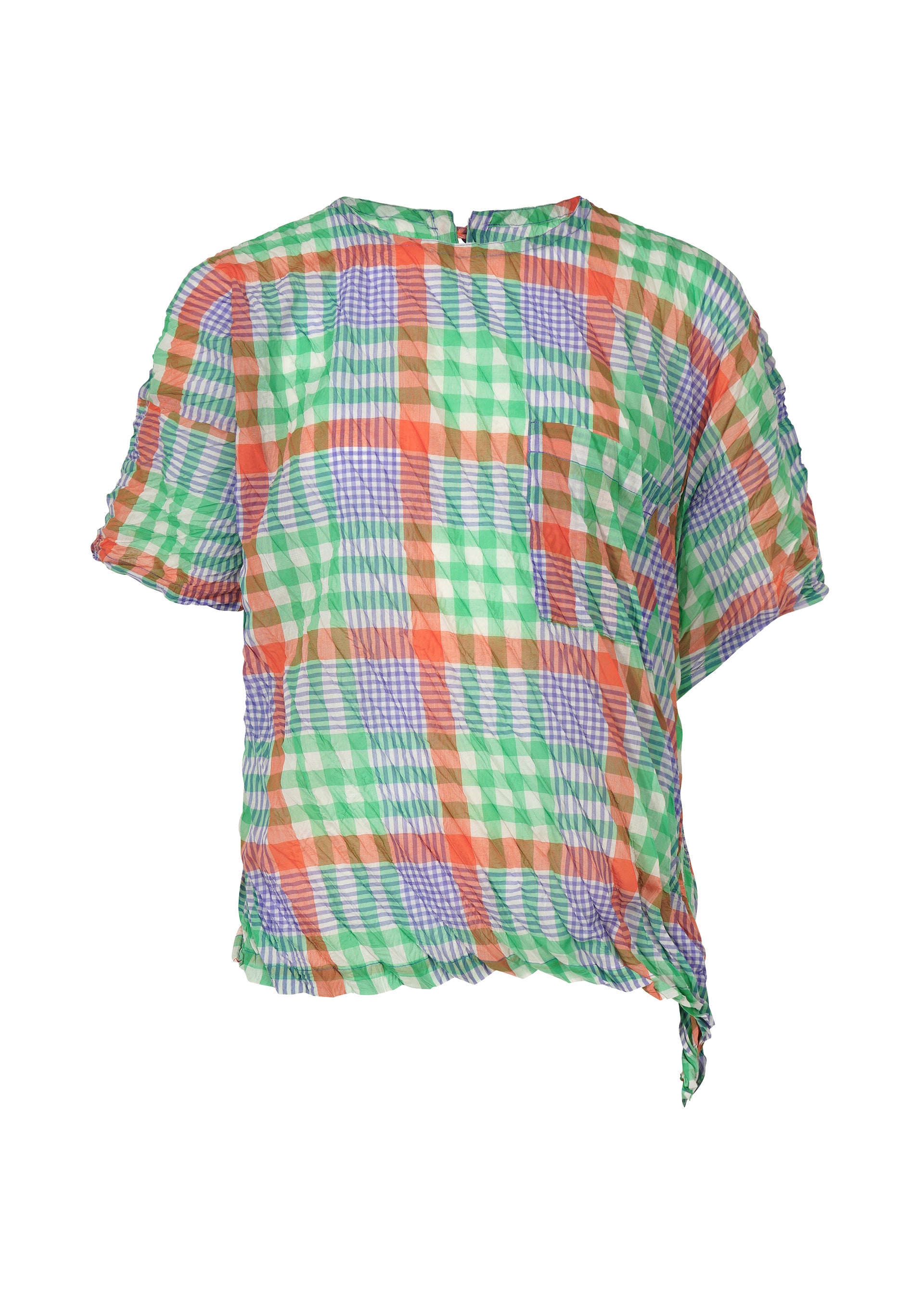 CHECK WHIPPED PLEATS SHIRT – isseymiyake.com