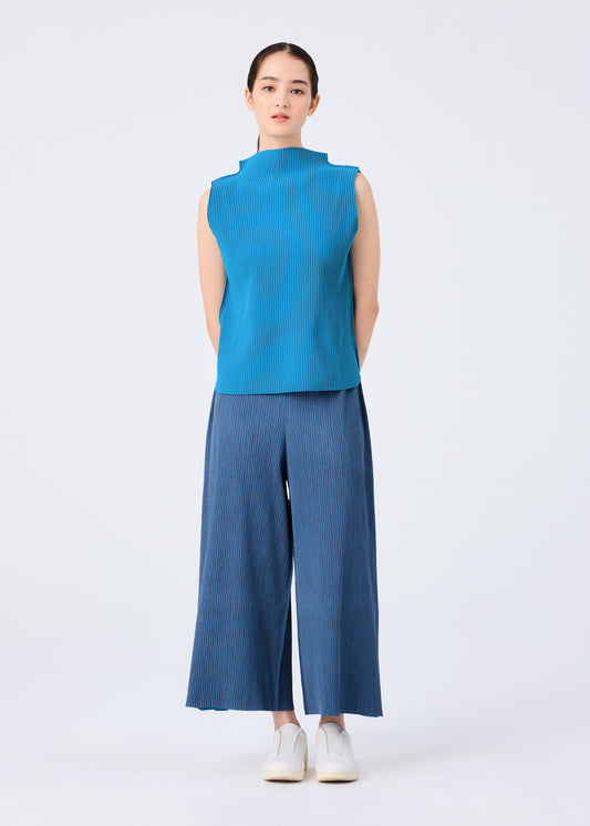 MIX FINE KNIT PLEATS BOTTOM、ウィメンズ_パンツ、着用画像1