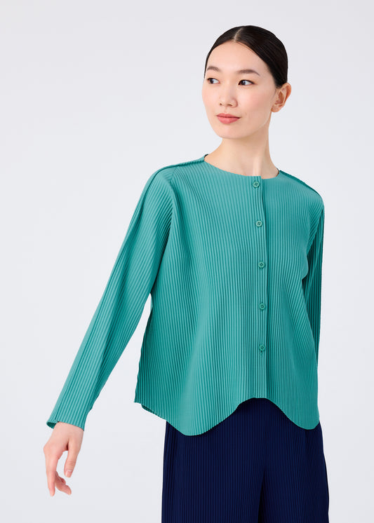 AURORA PLEATS、ウィメンズ_トップス_カーディガン、着用画像1