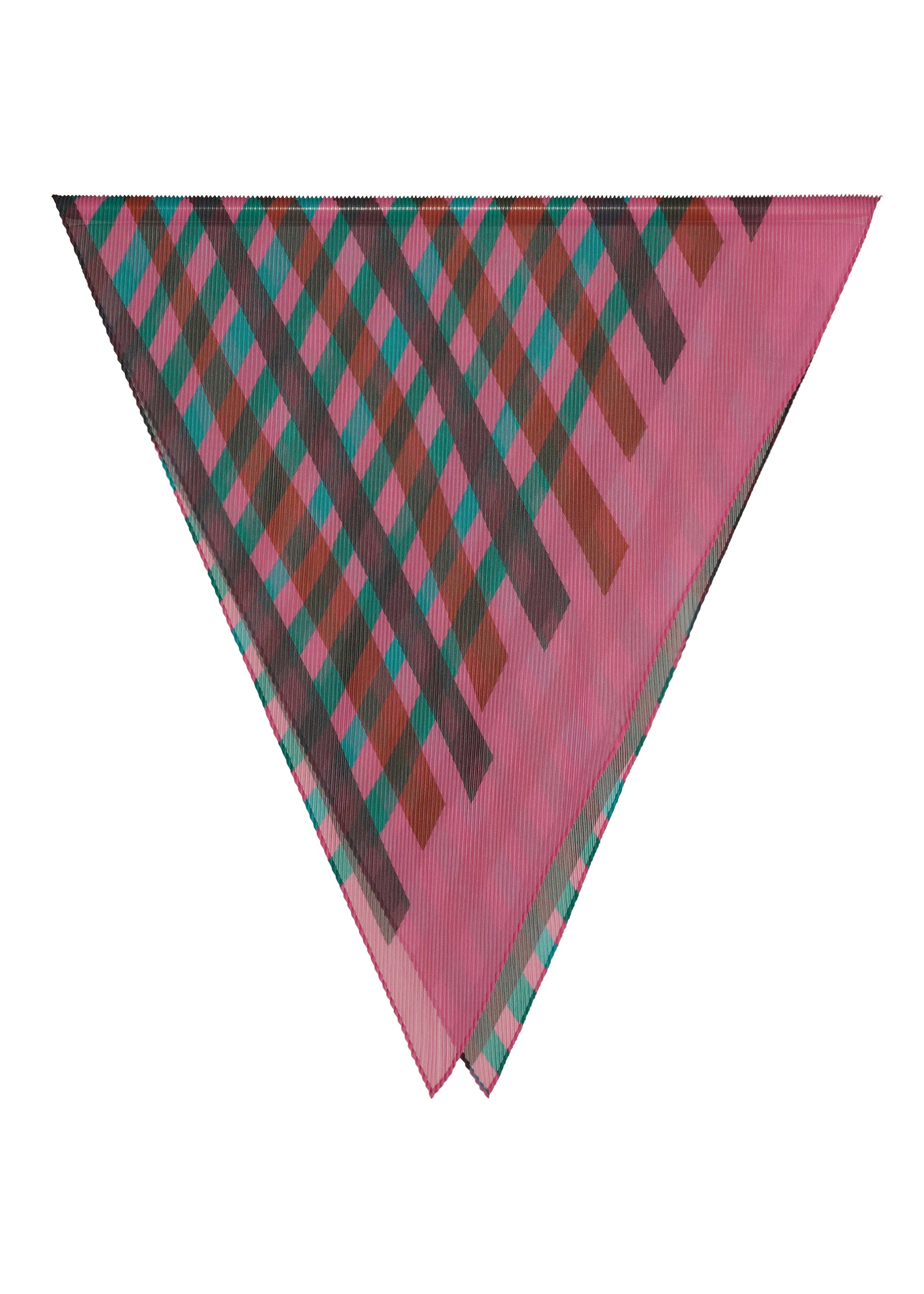 PLEATS PLEASE ISSEY MIYAKE ストール ピンク TAPE CHECK PLEATS STOLE – isseymiyake.com