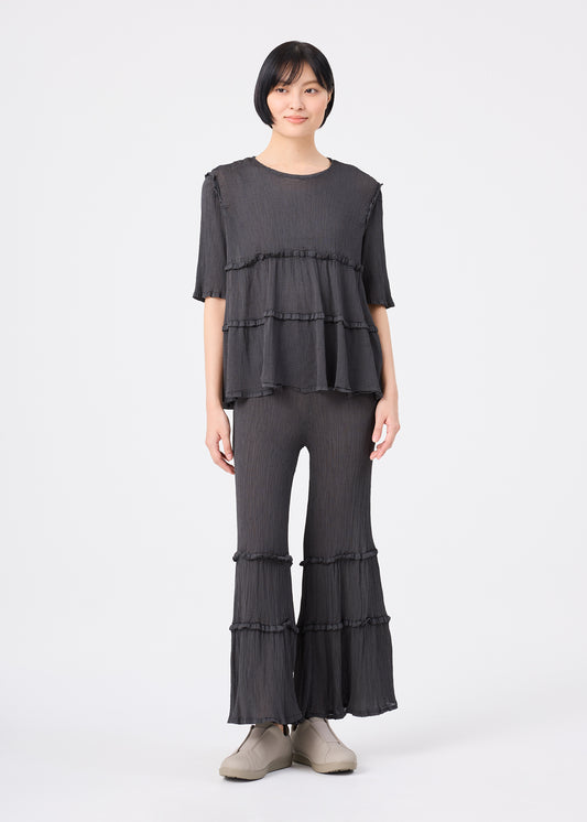 FLARE SEE-THROUGH CREPE、ウィメンズ_パンツ、着用画像1