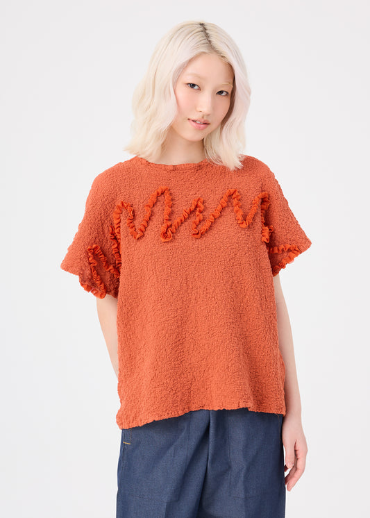 LEAF TULLE CAULIFLOWER、ウィメンズ_トップス_トップ、着用画像1