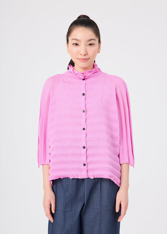 ACCORDION SEE-THROUGH CREPE、ウィメンズ_トップス_カーディガン、着用画像1