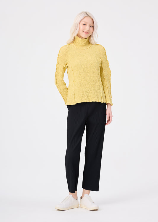 MIX FINE KNIT PLEATS BOTTOM、ウィメンズ_パンツ、着用画像1