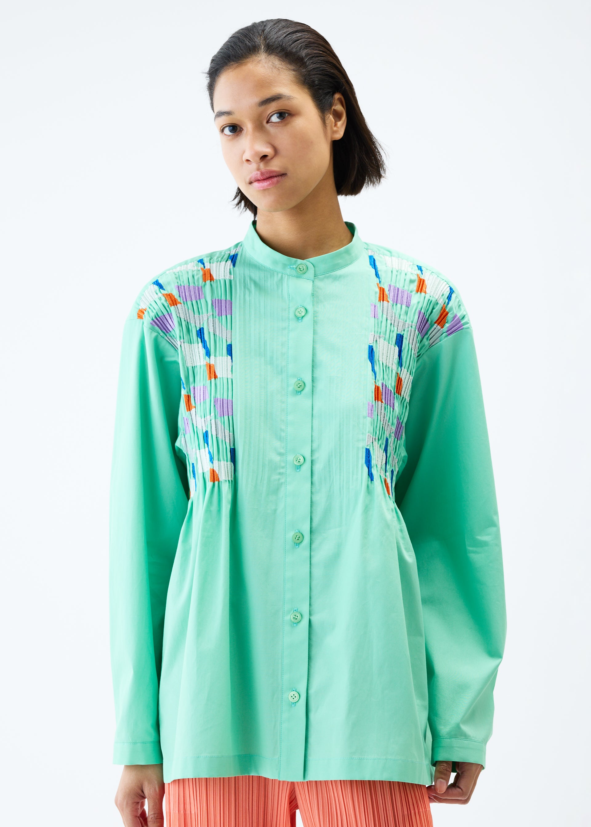 GRAINY SHIRT、ウィメンズ_トップス_シャツ、着用画像5