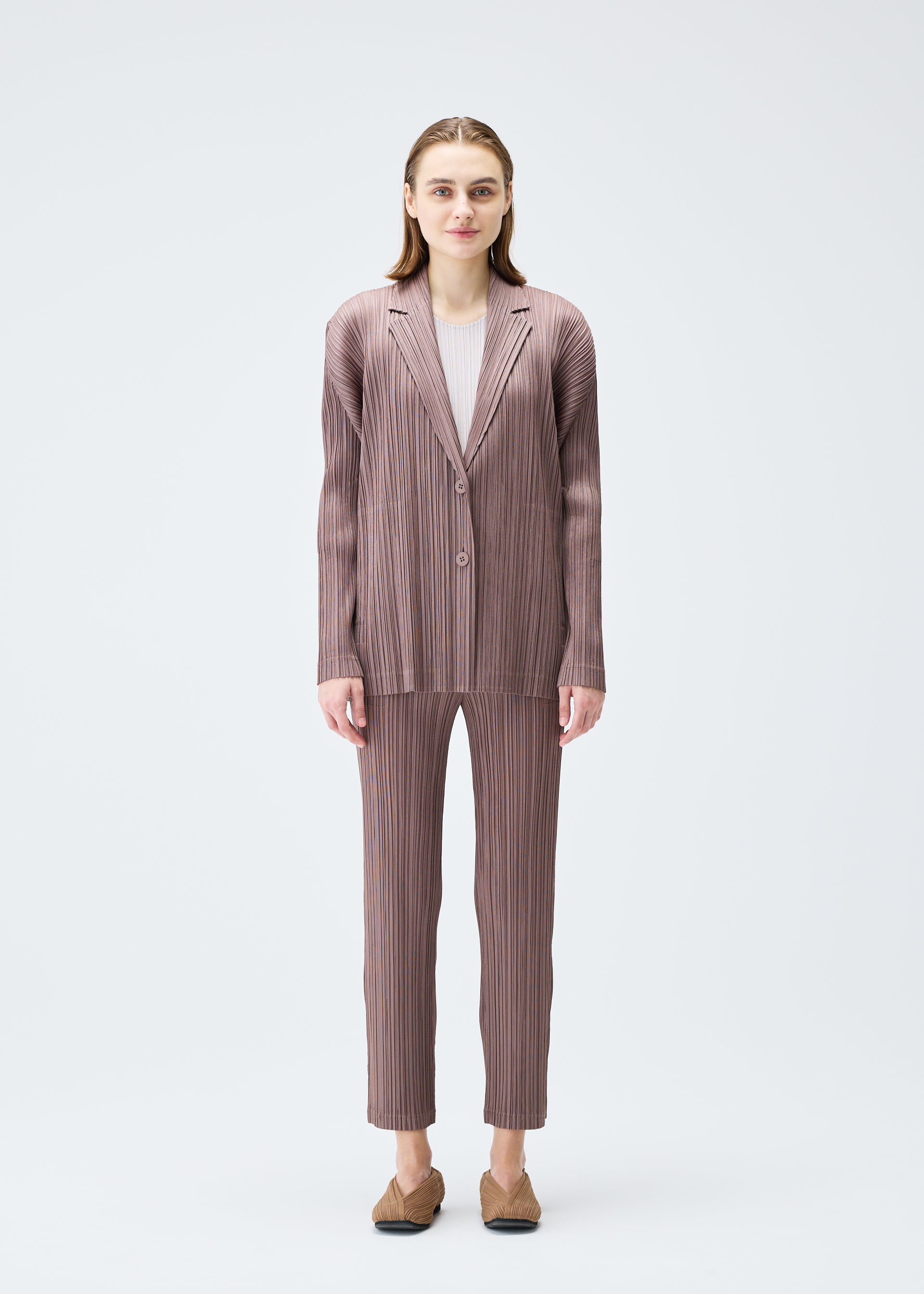 PLEATS JACKET、ウィメンズ_ジャケット&コート_ジャケット&ブルゾン、着用画像1